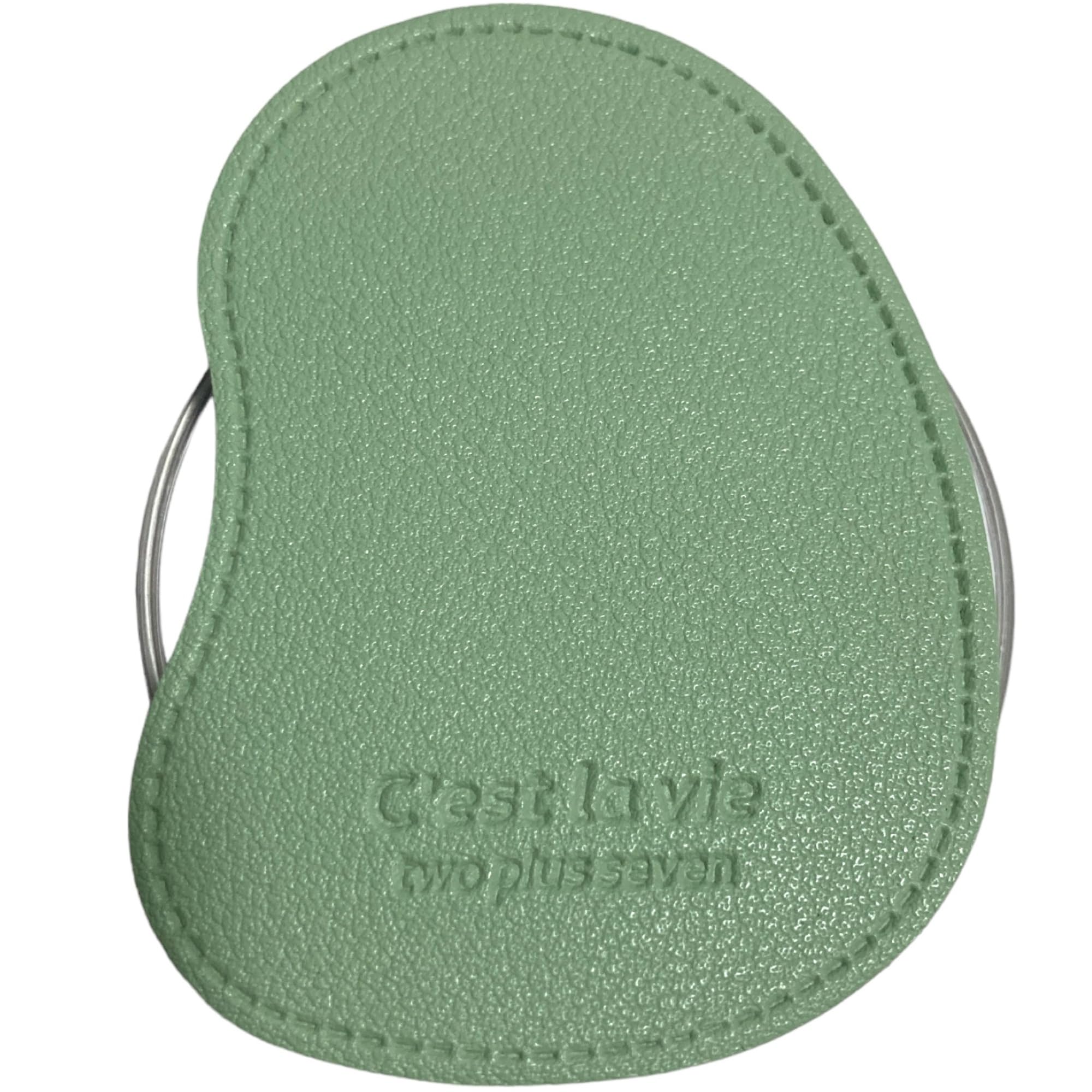 【送料無料】ビーンズ レザーパッチ MagSafe用 折りたたみスマホグリップ ソケッツ 韓国 スマホリング リング スタンド グリップトック iphone リング スマホ 落下防止 携帯リング グリップ シック ウェーブ かわいい 色：グリーン・マグネット、サイズ：FREE