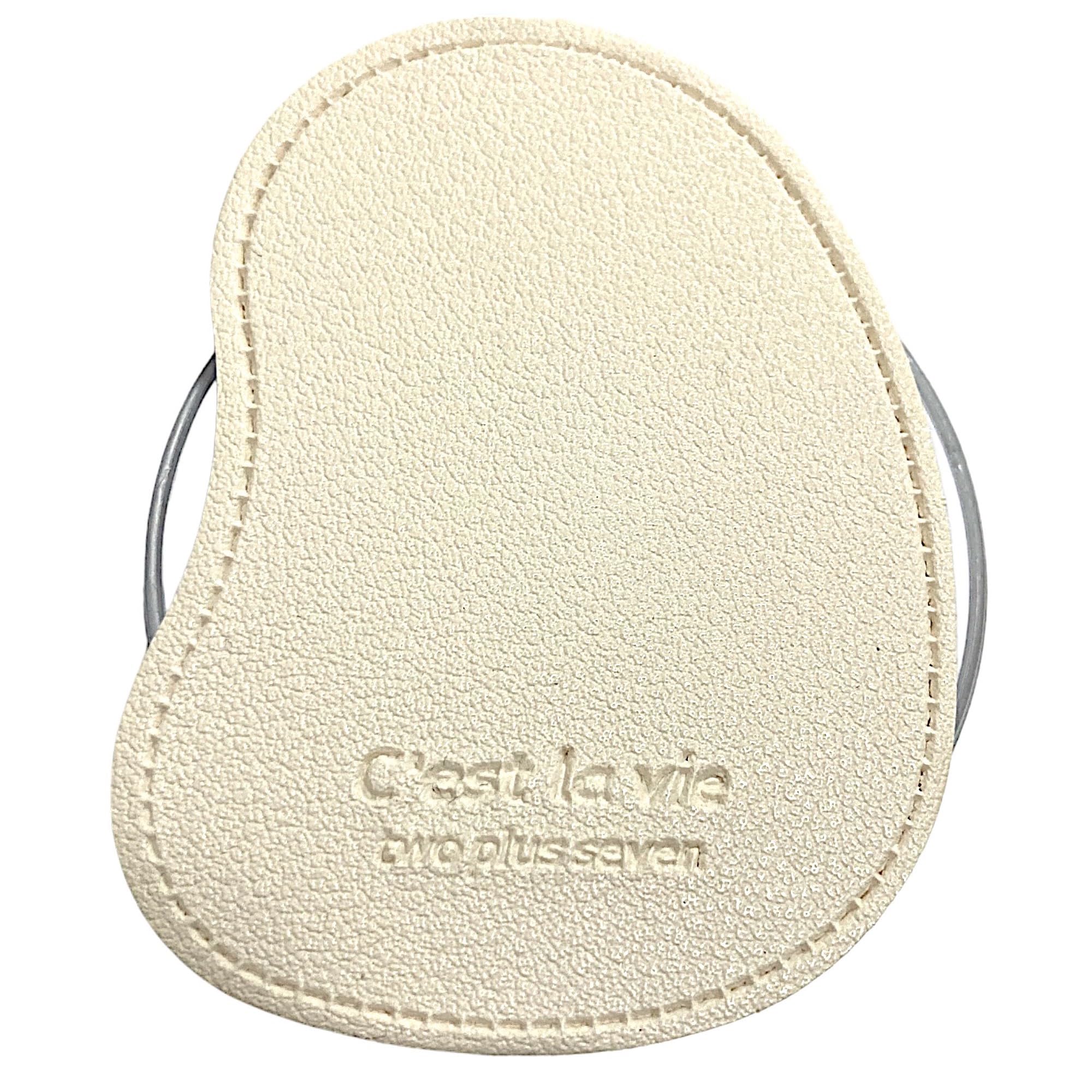 【送料無料】ビーンズ レザーパッチ MagSafe用 折りたたみスマホグリップ ソケッツ 韓国 スマホリング リング スタンド グリップトック iphone リング スマホ 落下防止 携帯リング グリップ シック ウェーブ かわいい 色：アイボリー・マグネット、サイズ：FREE