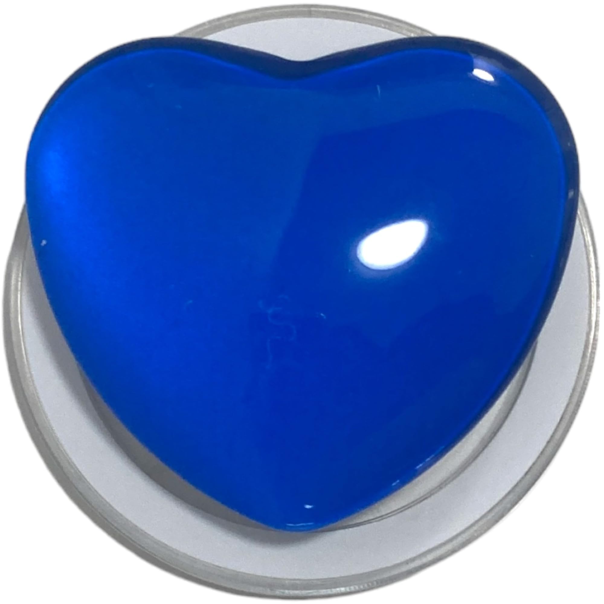 【送料無料】ぷっくりハート MagSafe対応 磁力吸着 マグネット 粘着式 両面テープ折りたたみスマホグリップ ソケッツ 韓国 スマホリング リング スタンド グリップトック バンカーリング スマホ 落下防止 携帯リング グリップ 色：ブルー・マグネット、サイズ：FREE