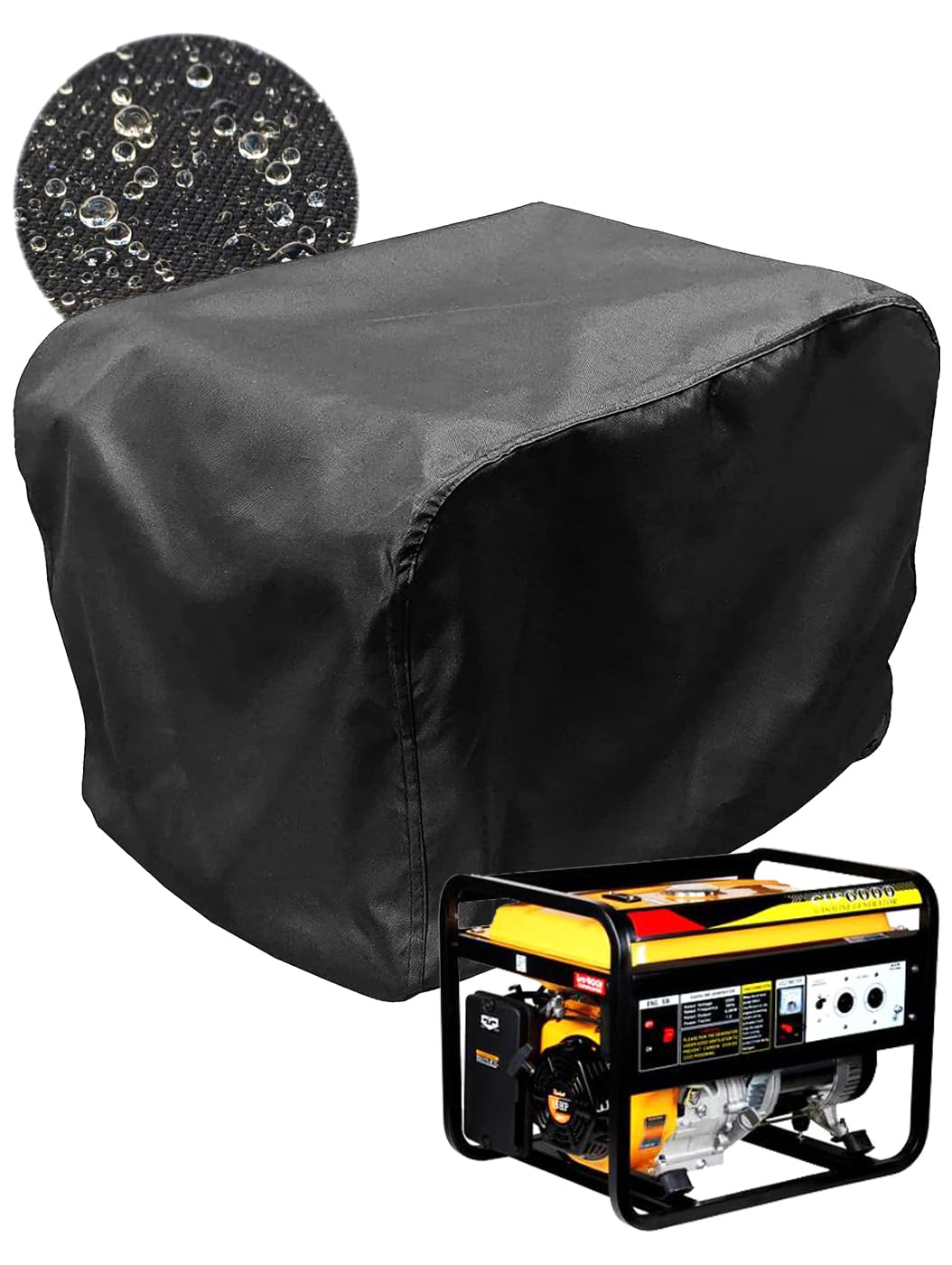 【送料無料】S.fields.inc 発電機カバー オックスフォード布 屋外用 防水 防塵 雨よけ 収納保管カバー ダストカバー 色：ブラック、サイズ：L