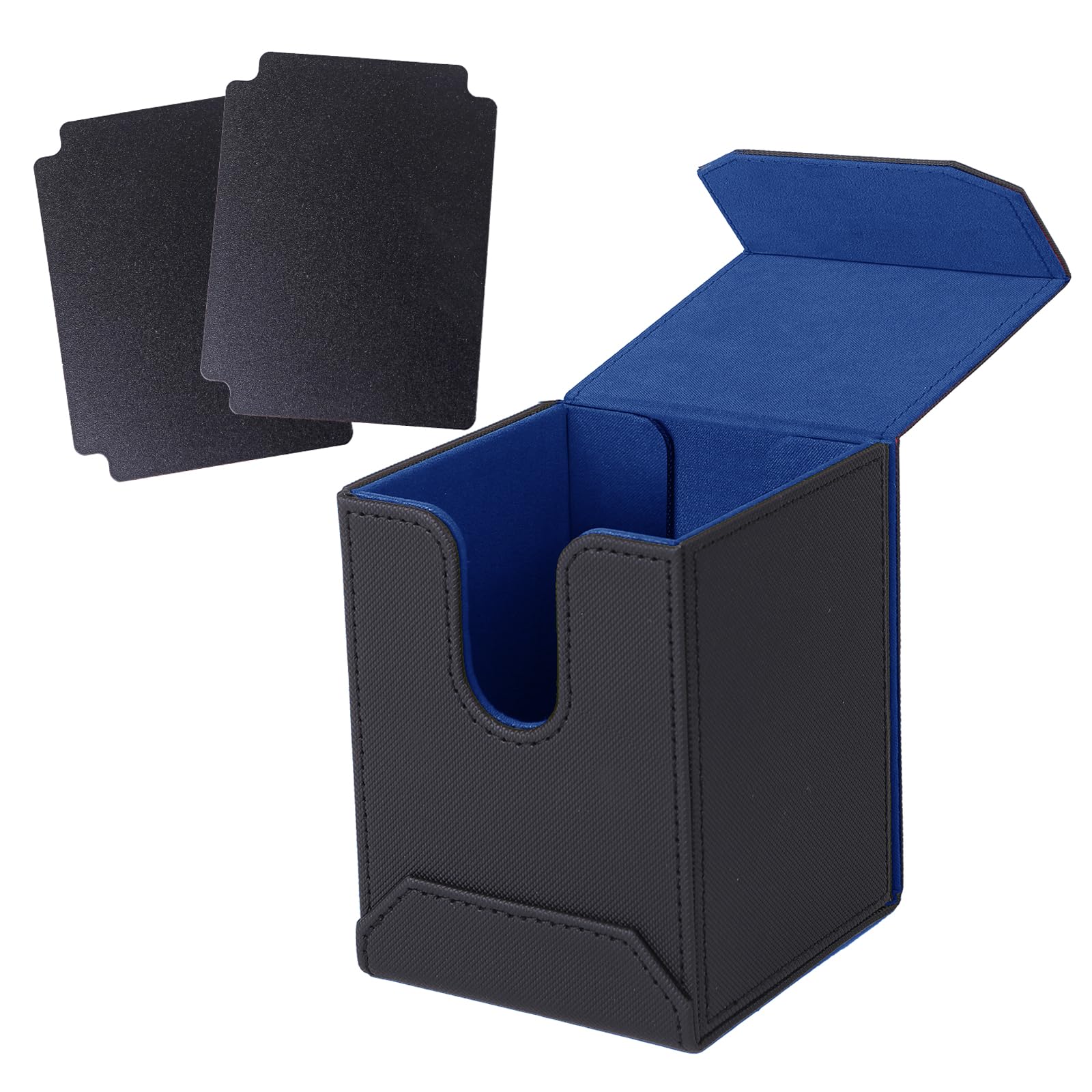 【送料無料】Bellevue デッキケース トレカケース カードセパレーター マグネット ポケカ スリーブ対応 色：ブルー