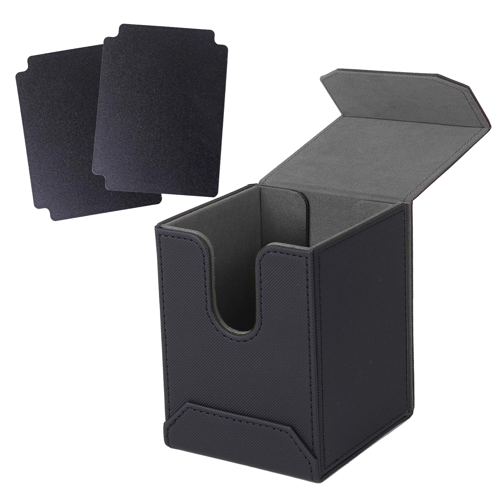 【送料無料】Bellevue デッキケース トレカケース カードセパレーター マグネット ポケカ スリーブ対応 色：グレー