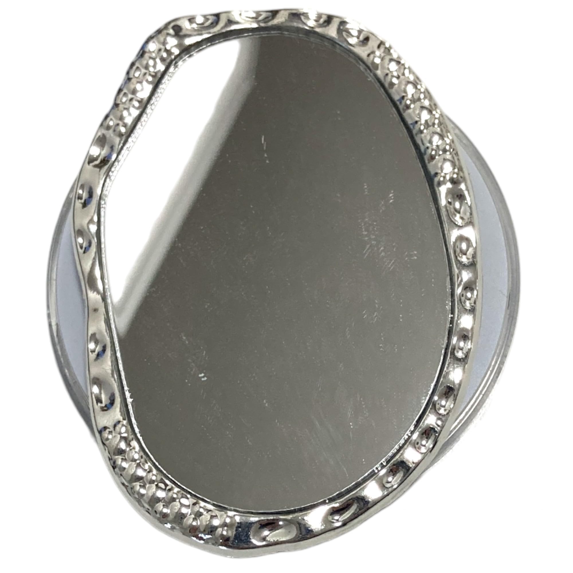 【送料無料】オーバル フレーム ミラー MagSafe対応 磁力吸着 マグネット 粘着式 両面テープ 折りたたみスマホグリップ ソケッツ 韓国 スマホリング リング スタンド グリップトック バンカーリング スマホ 落下防止 携帯リング 色：シルバー・マグネット、サイズ：Free