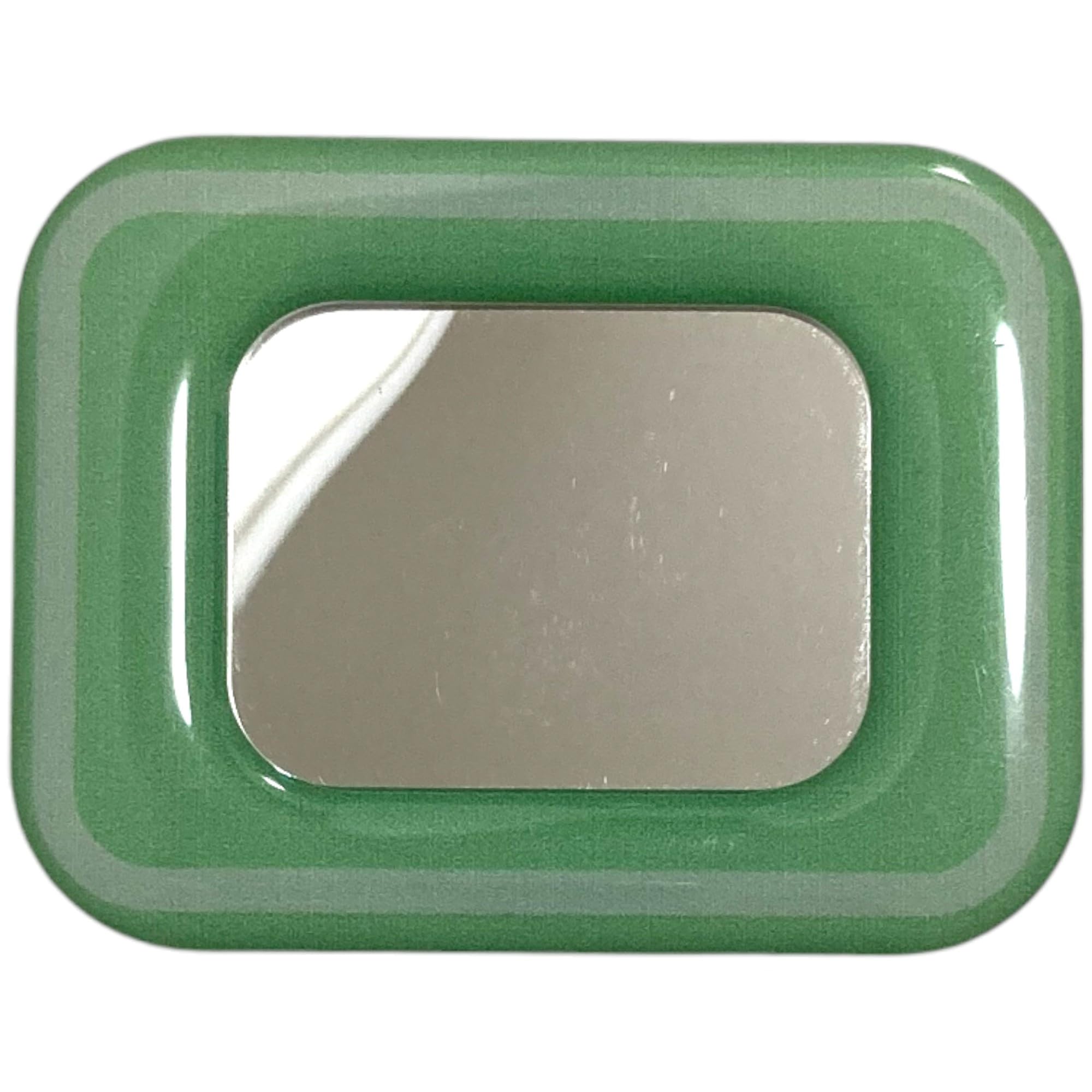 【送料無料】ハートミラー シェイプミラー 磁力吸着 マグネット 両面テープ 折りたたみスマホグリップ ソケッツ 韓国 スマホリング リング スタンド グリップトック バンカーリング スマホ 落下防止 携帯リング かわいい 色：グリーンスクエア・両面テープ、サイズ：FREE