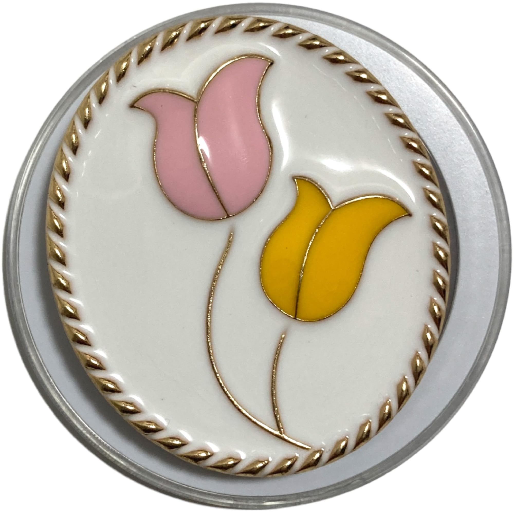 【送料無料】GrandslamEX 互換品 カメオ フラワー チューリップ パール 磁力吸着 マグネット 折りたたみスマホグリップ ソケッツ MagSafe 韓国 スマホリング リング スタンド グリップトック バンカーリング スマホ 落 色：ホワイト・サークル・マグネット、サイズ：FREE