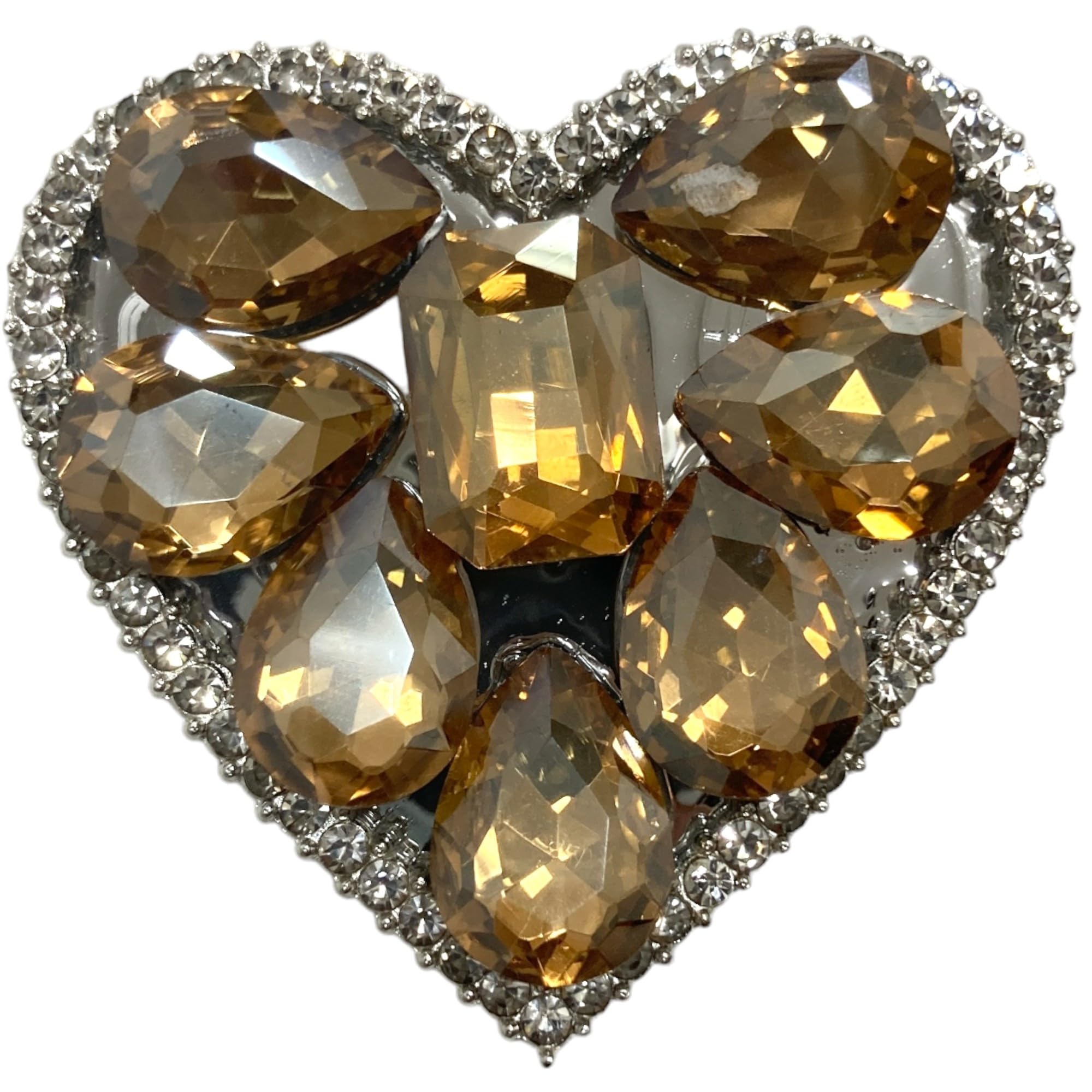 【送料無料】ラインストーン ビジュー ハート スマホグリップ 韓国 グリップトック 鏡 ロゴ モチーフ ..