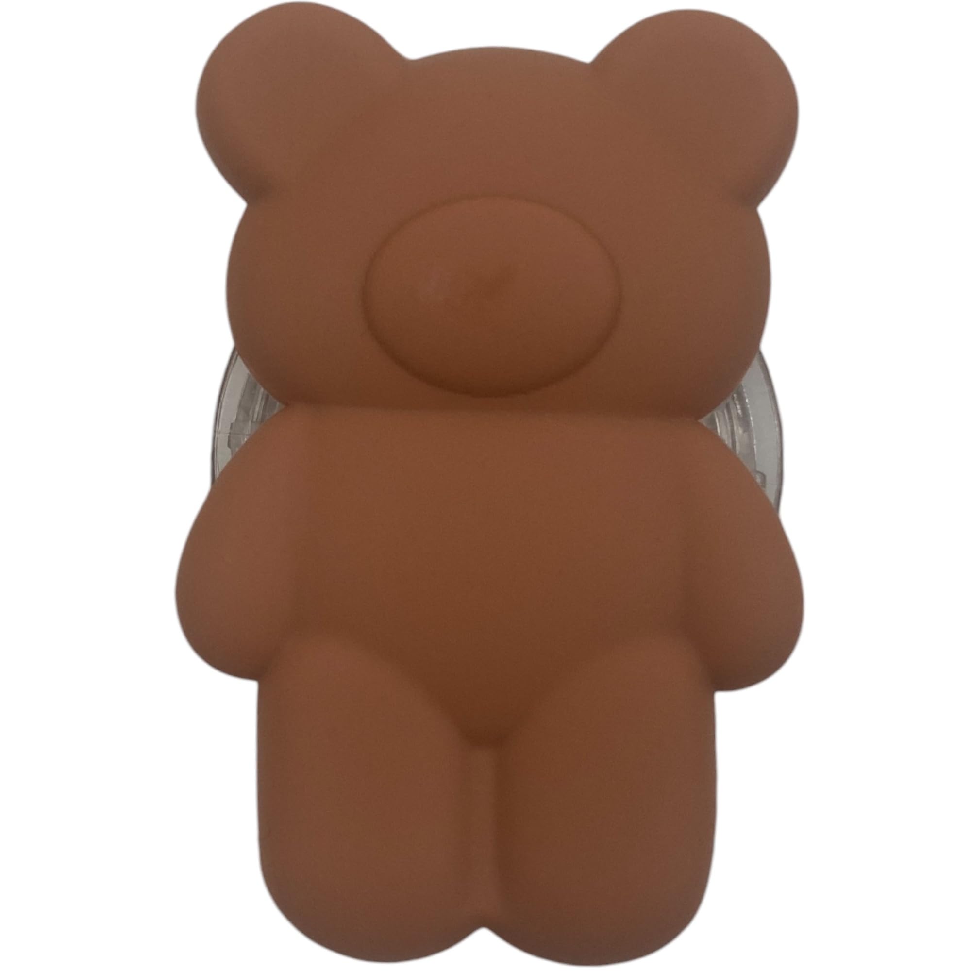 【送料無料】マットカラー ベア くま 粘着式 吸着 両面テープ 折りたたみスマホグリップ ソケッツ 韓国 スマホリング スタンド グリップトック バンカーリング スマホ グリップ 熊 マカロンカラー シリコン 色：モカ・両面テープ、サイズ：FREE