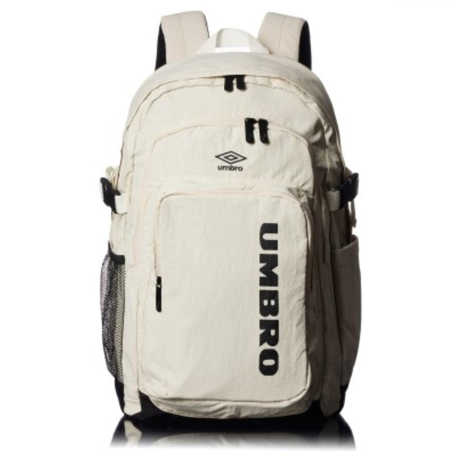 【送料無料】[アンブロ] リュック デイパック 柔らかく 軽い ナイロン ロゴ刺繍 sonny リュックサック 色：ベージュ、サイズ：中