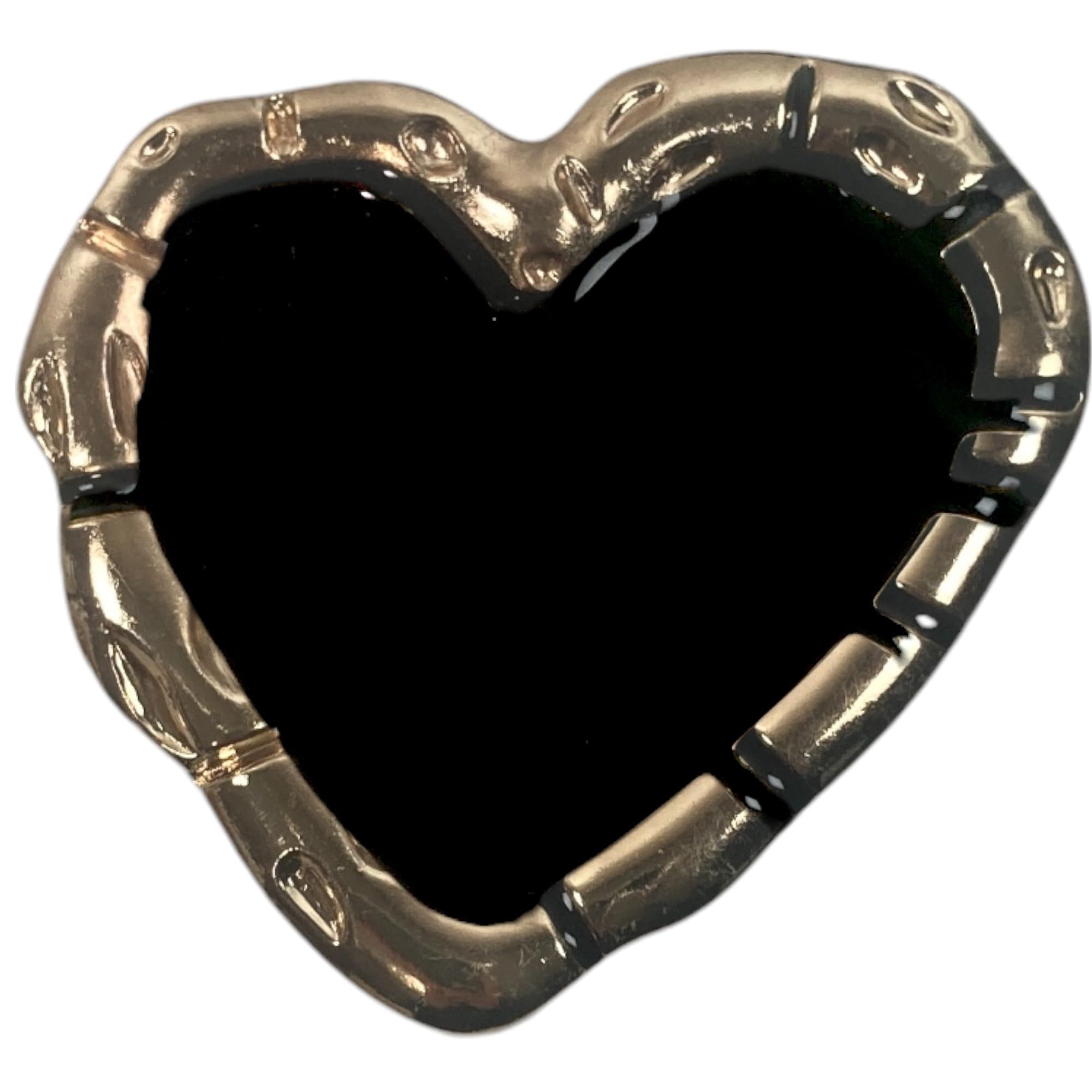 【送料無料】ハートフレーム ミラー 磁力吸着 マグネット 折りたたみスマホグリップ ソケッツ 韓国 スマホリング リング スタンド グリップトック バンカーリング スマホ 落下防止 携帯リング グリップ 金 黒 銀 鏡 かわいい 色：ブラック・両面テープ、サイズ：FREE