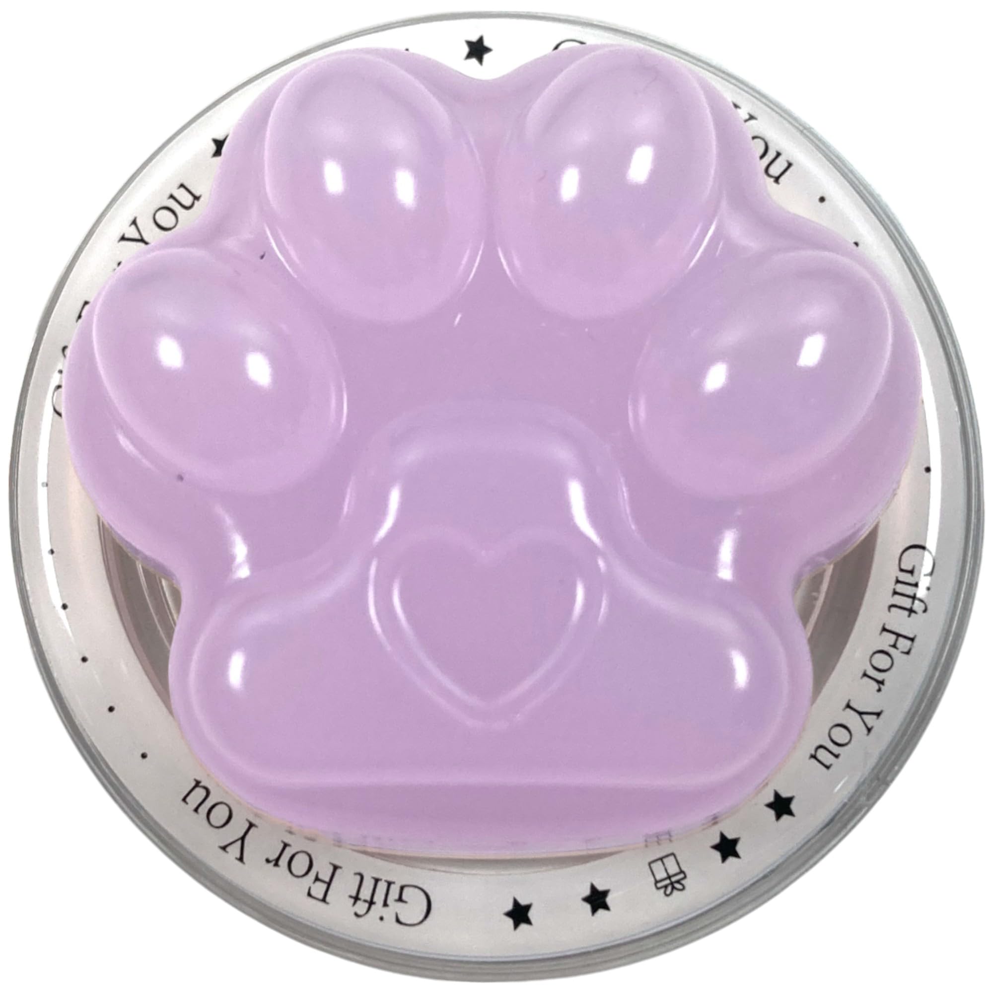 【送料無料】肉球 ハート 磁力吸着 マグネット 粘着式 両面テープ ポップアップ スマホソケッツ スマホグリップ カラフル かわいい 韓国 グロッシー 色：パープル