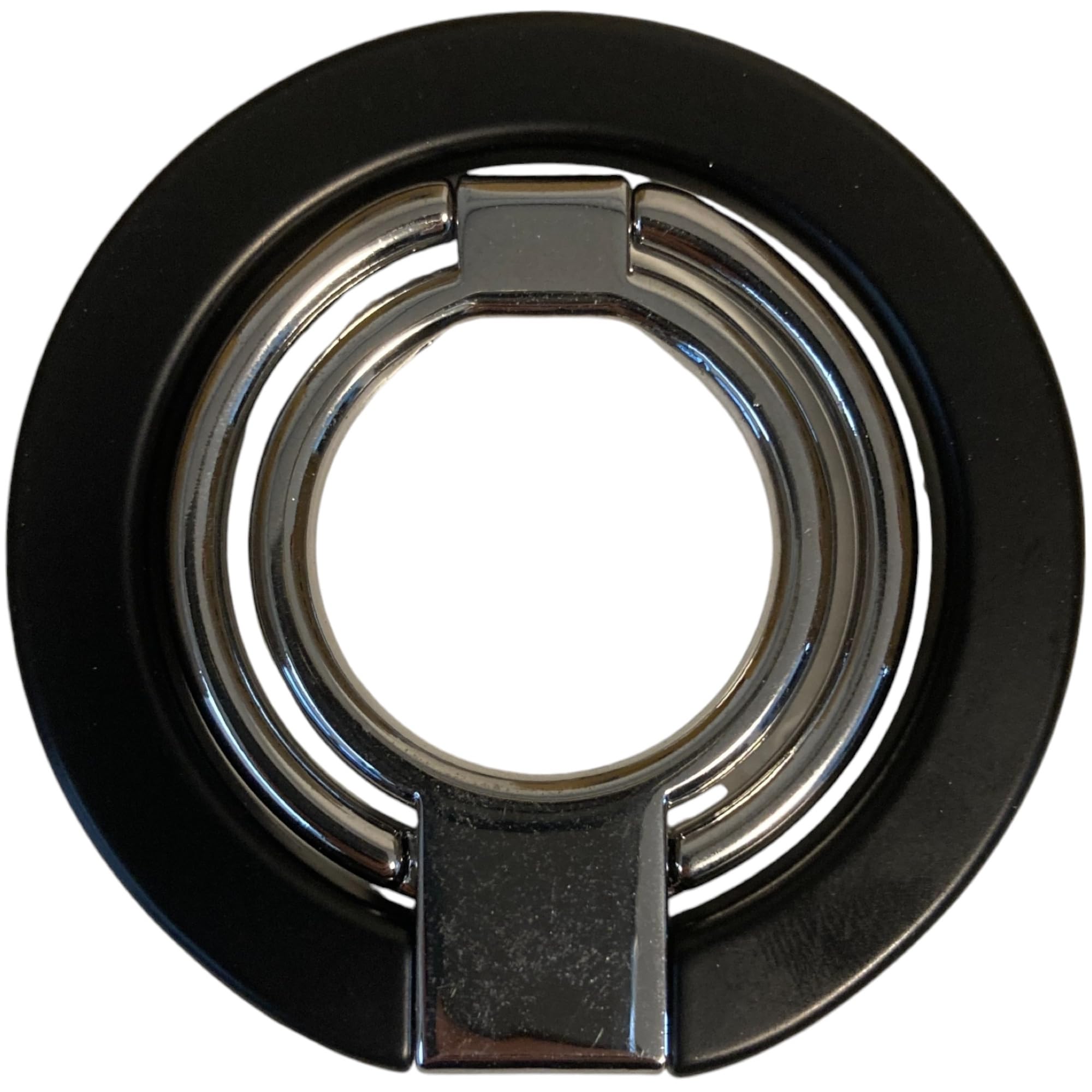 【送料無料】スマホリング MagSafe対応 ダブルリング カーマウント対応 両面 マグネット バンカーリング マ 磁気増強 落下防止 マグセーフ 携帯リング スマホスタンド 回転 角度調整可能 コンパクト韓国(ブラック)