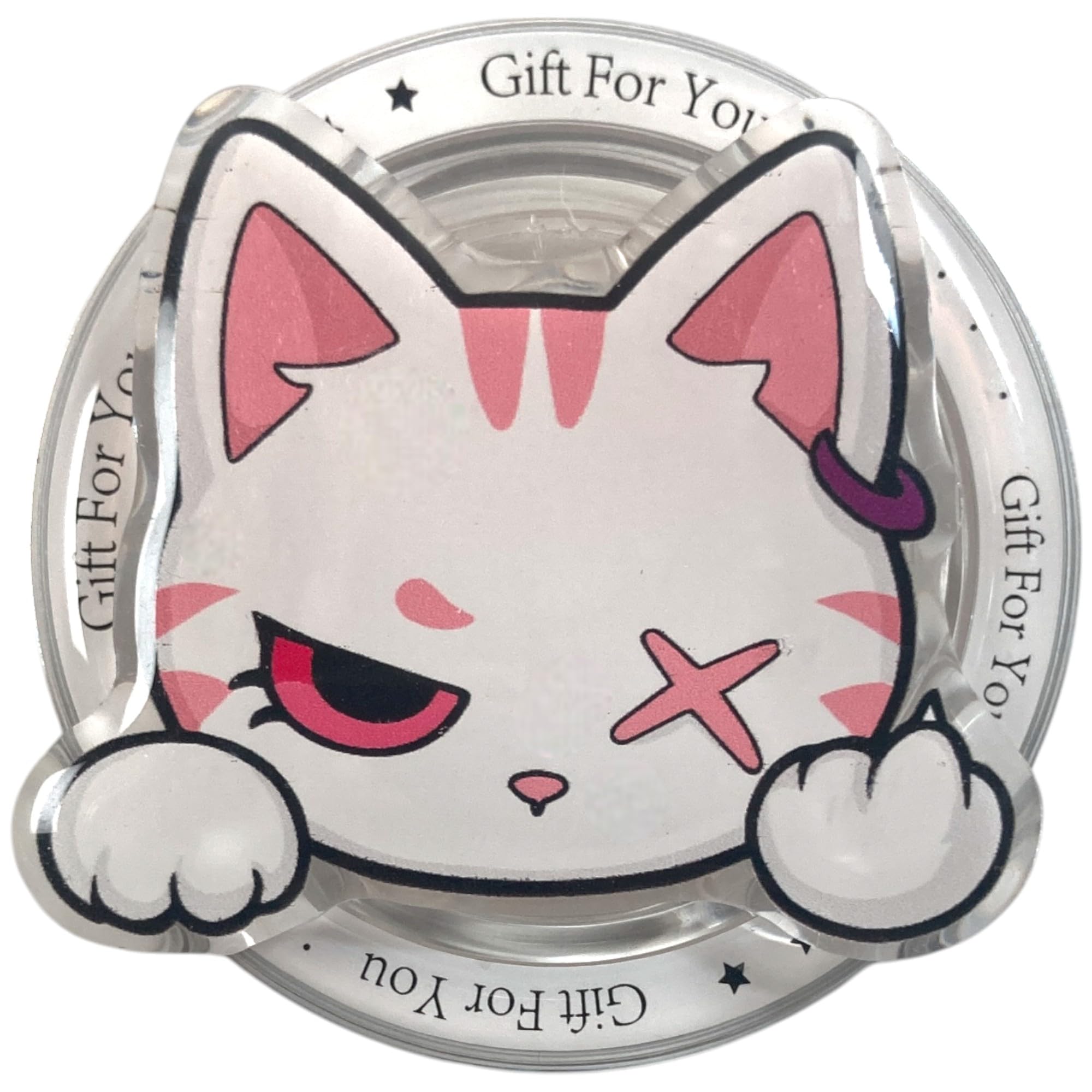 【送料無料】猫 neko cat ネコ ねこ 磁力吸着 マグネット スマホグリップ スマホリング かわいい アク..