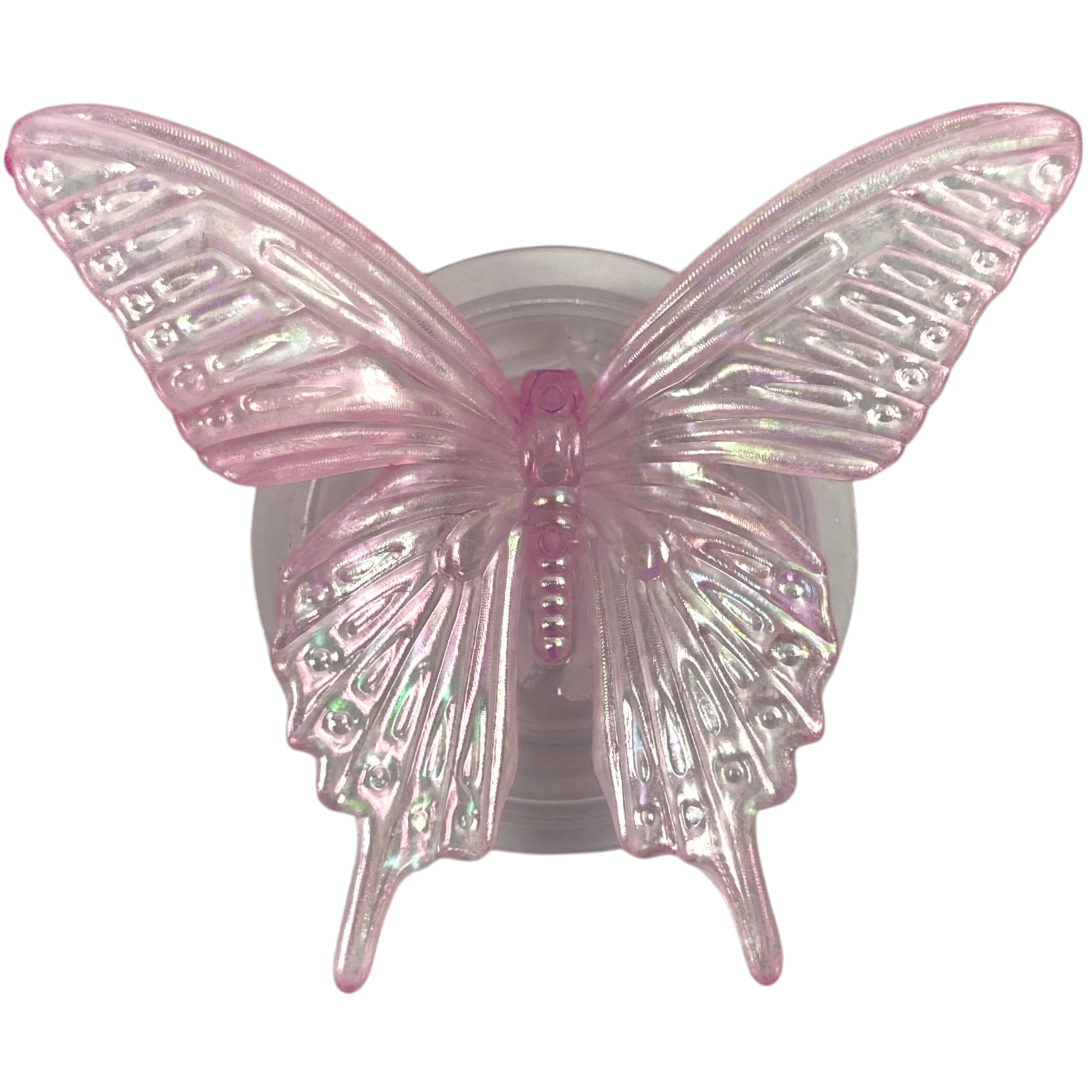 【送料無料】バタフライ 立体 3D 粘着式 両面テープ 磁力吸着 マグネット 折りたたみスマホグリップ ソケッツ 韓国 スマホリング リング スタンド グリップトック バンカーリング スマホ 落下防止 携帯リング グリップ 蝶 ちょうちょ かわいい 色：ピンク・粘着式