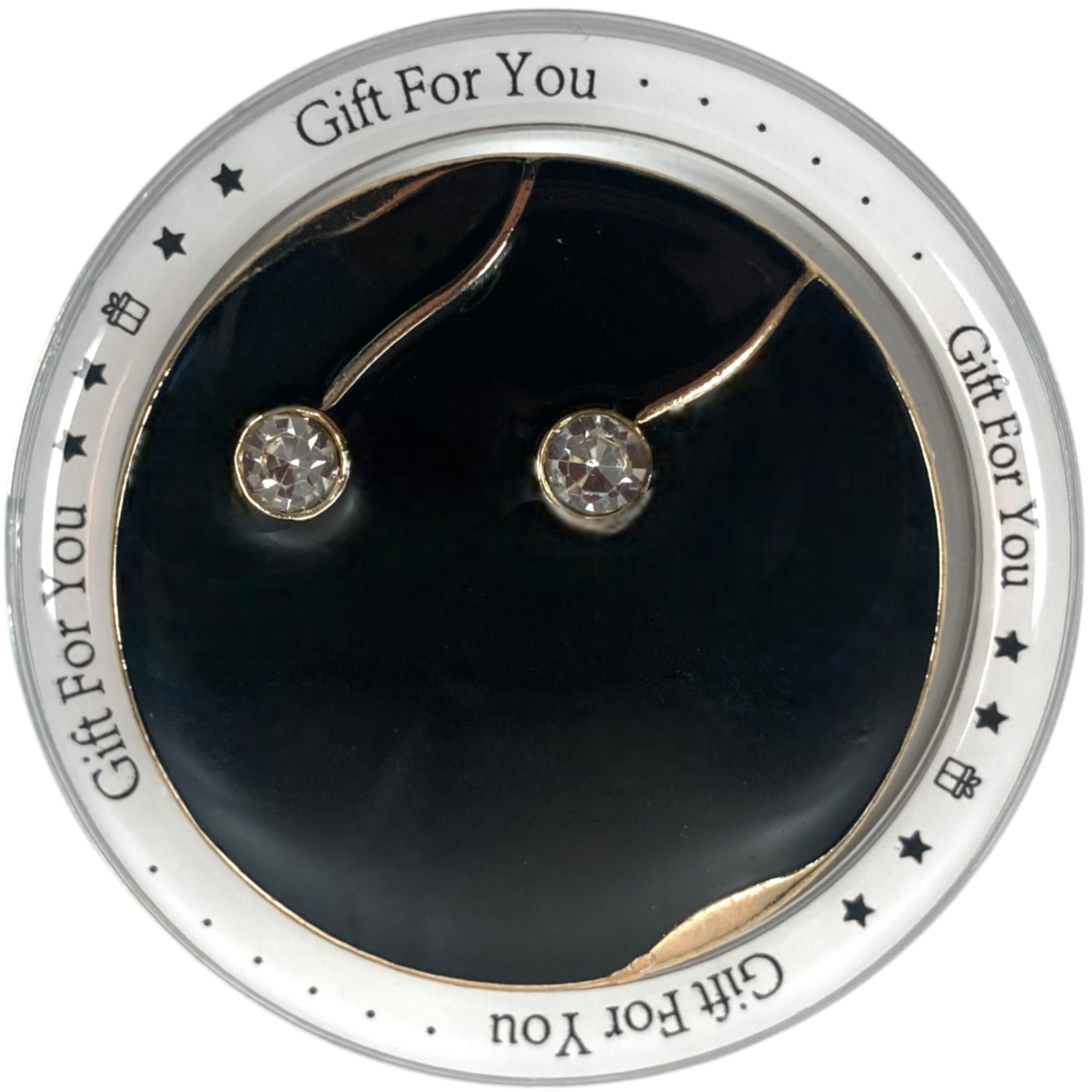 【送料無料】カメオ ミラー MagSafe用 折りたたみスマホグリップ ソケッツ 韓国 スマホリング リング スタンド グリップトック iphone対応 リング スマホ 落下防止 携帯リング グリップ ビーンズ かわいい 色：ブラックダブルストーン