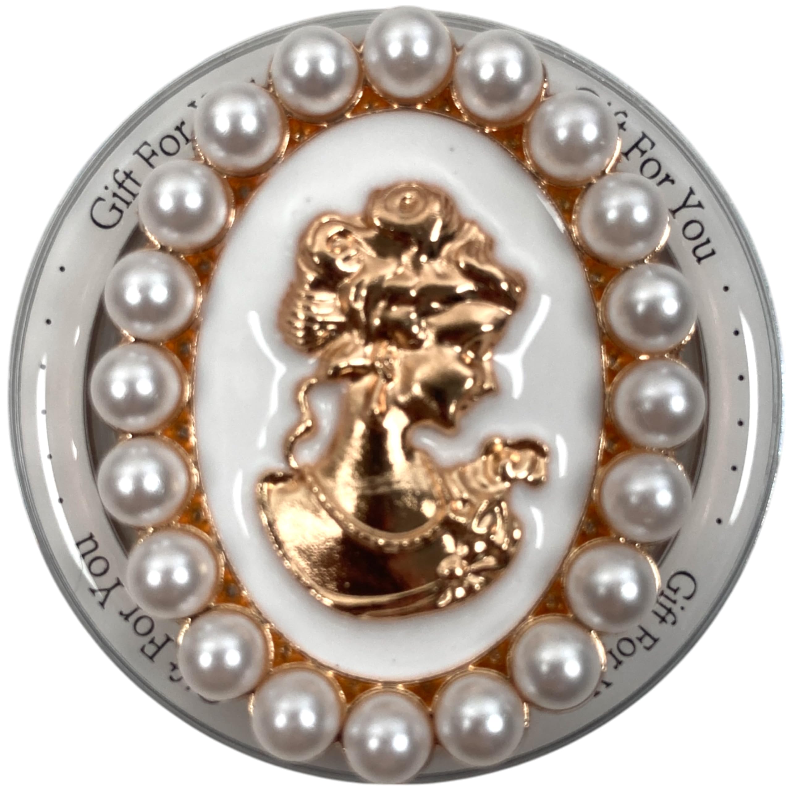 【送料無料】カメオ ミラー MagSafe用 折りたたみスマホグリップ ソケッツ 韓国 スマホリング リング スタンド グリップトック iphone対応 リング スマホ 落下防止 携帯リング グリップ ビーンズ かわいい 色：ホワイトレディパール