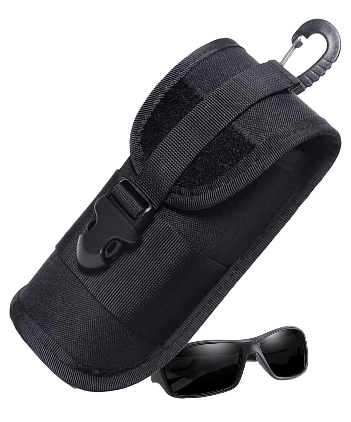 【送料無料】[S.fields.inc] メガネケース サバゲー MOLLEシステム カラビナ 眼鏡 サングラス ミリタリ..