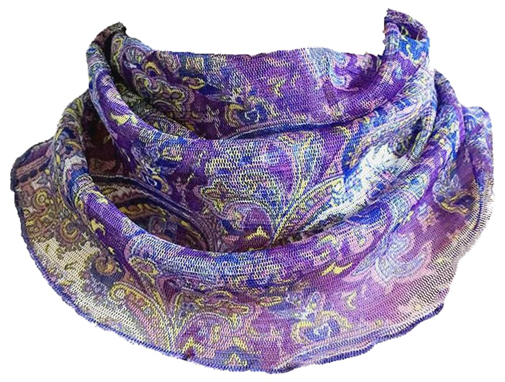 【送料無料】[カロカック] ネックカバー チュールネット 紫外線 シルク UVカット 冠婚葬祭 ネックウォーマー 日焼け対策 紫外線カット 新型 色：マルチカラー