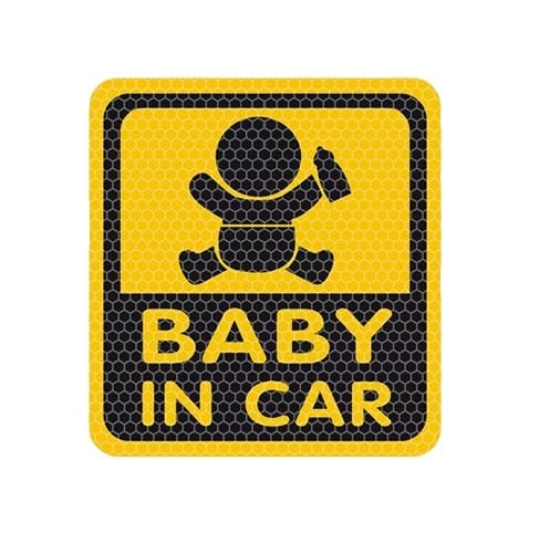 【送料無料】[カロカック] カーステッカー BABY IN CAR シール 反射 光る キラキラ 赤ちゃん ベビーイ..