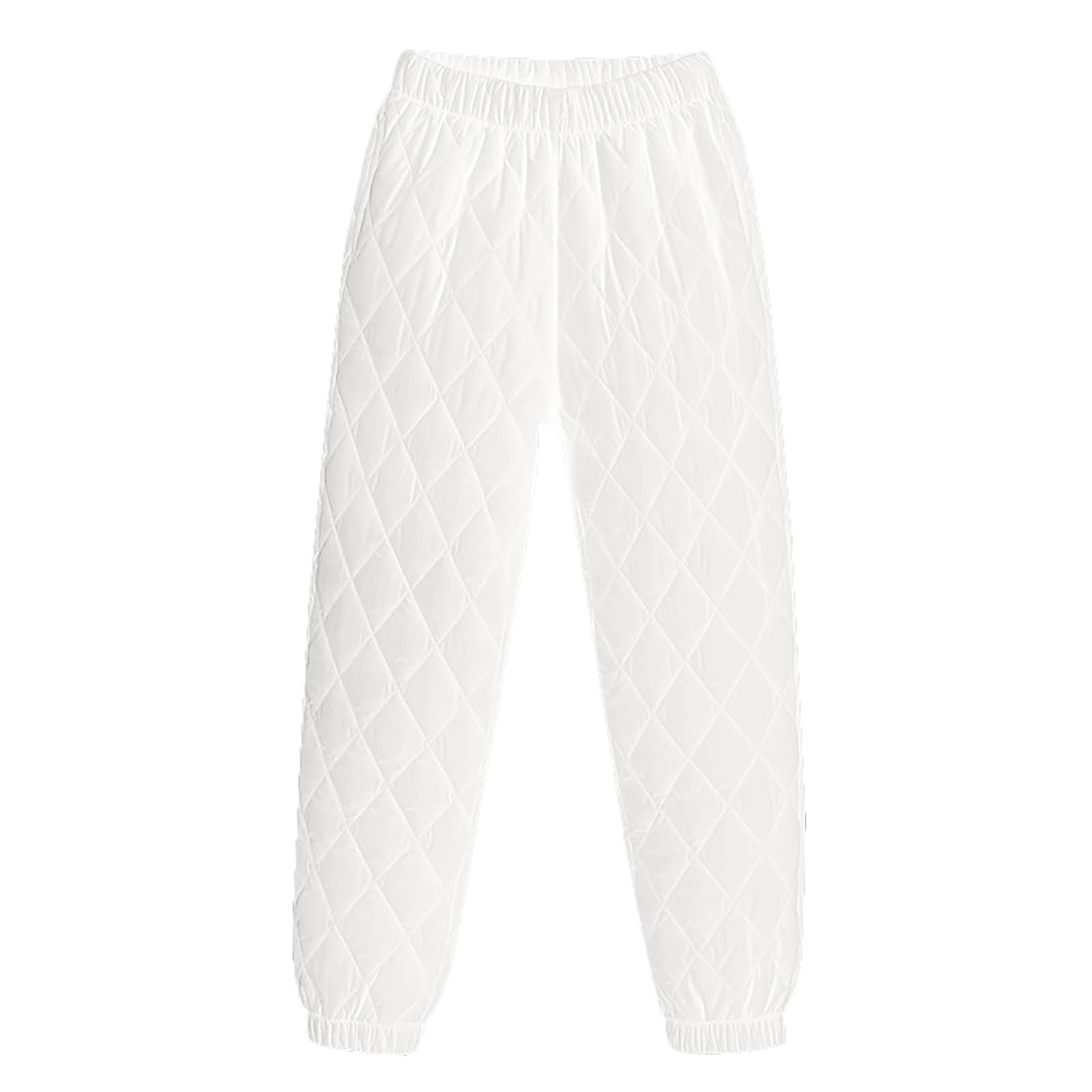 【送料無料】[§ASHE RANGEL] ASHERANGEL 3TYPE ダウンパンツ ワイドパンツ テーパードパンツ 防水ロングパンツ レディース 女性 冬 M L XL 2XL 3XL 白 黒 ベージュ ネイビー 色：A-TYPE×ホワイト、サイズ：XL