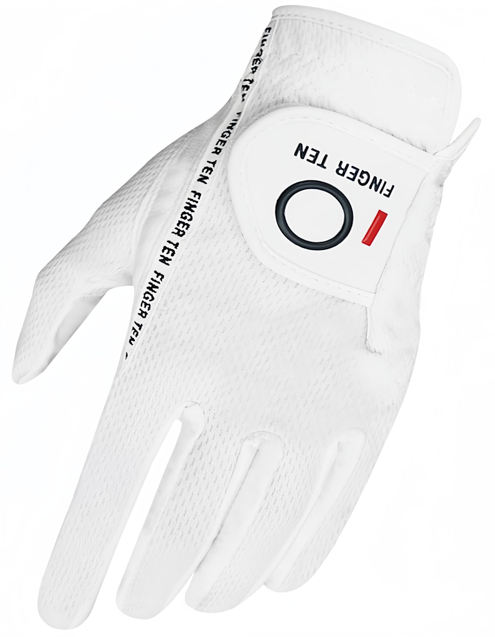 【送料無料】ゴルフグローブ メンズ スウェード調合成皮革 繊維布 メッシュ素材 ソフト 通気 速乾 耐摩擦性 丸洗い可能 マジックテープ 多機能 全天候型 破れにくい ゴルフ用手袋 DKX-006 色：ホワイト(左手用)、サイズ：24