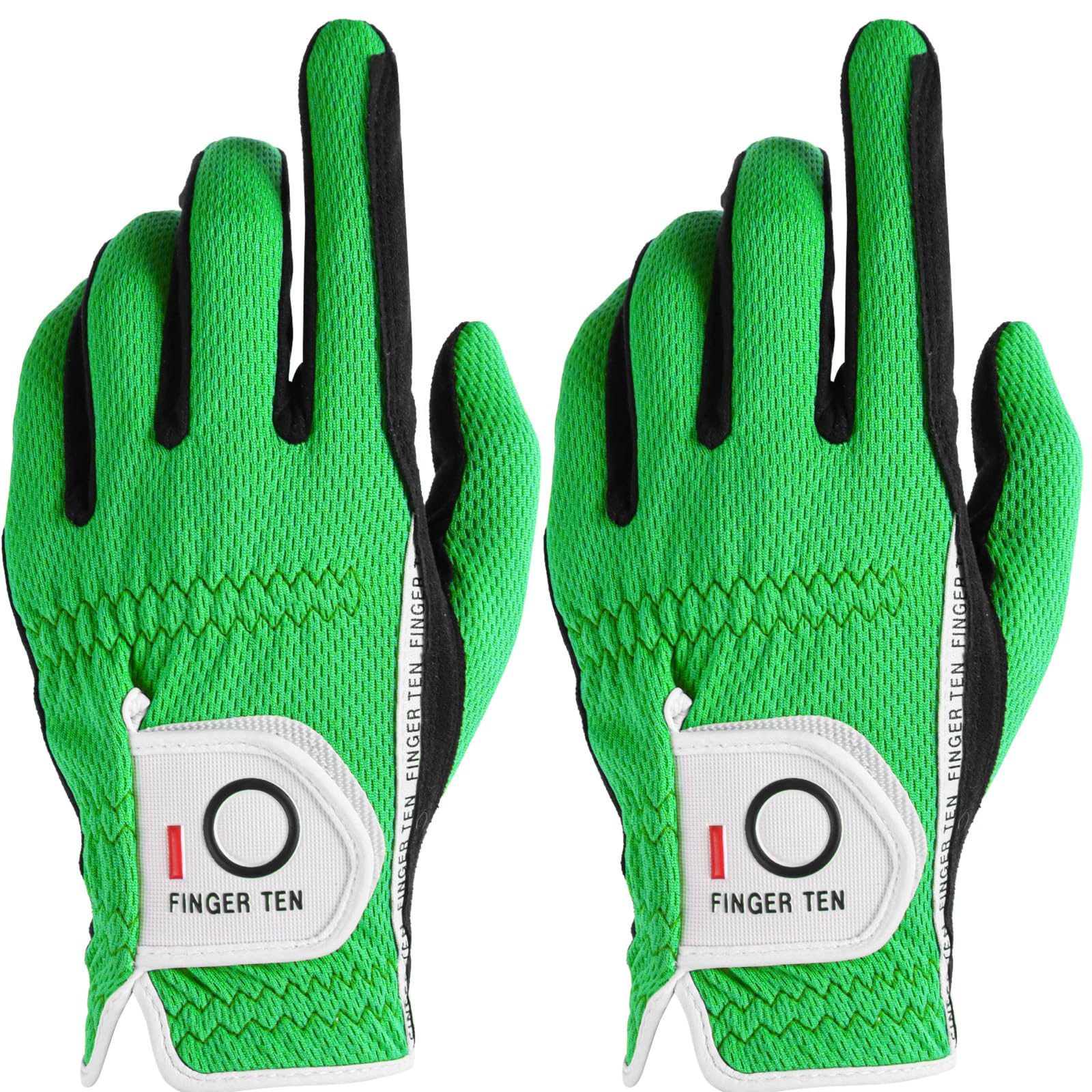 【送料無料】ゴルフグローブ メンズ 2枚セット スエード調合成皮革 繊維布 メッシュ素材 ソフト 通気 速乾 耐磨耗性 汗防止 マジックテープ 多機能 全天候型...