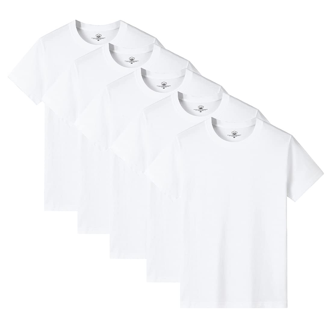 【送料無料】[AYISTELU] Tシャツ メンズ 半袖 3枚組 5枚組 綿100% 大きい サイズ クルーネック インナ..