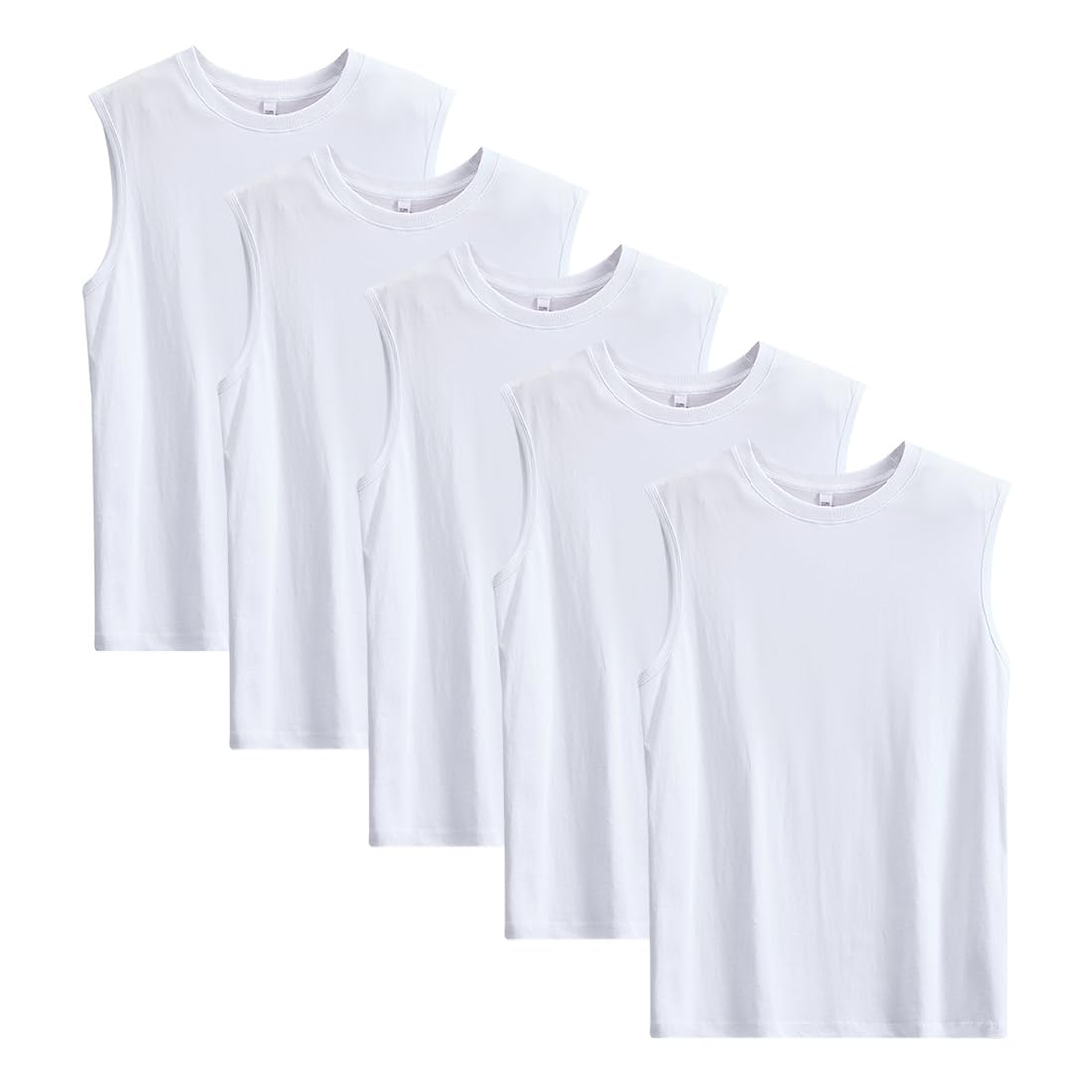 【送料無料】[AYISTELU] タンクトップ メンズ インナーシャツ ノースリーブ 3枚組 5枚組 サーフシャツ ..