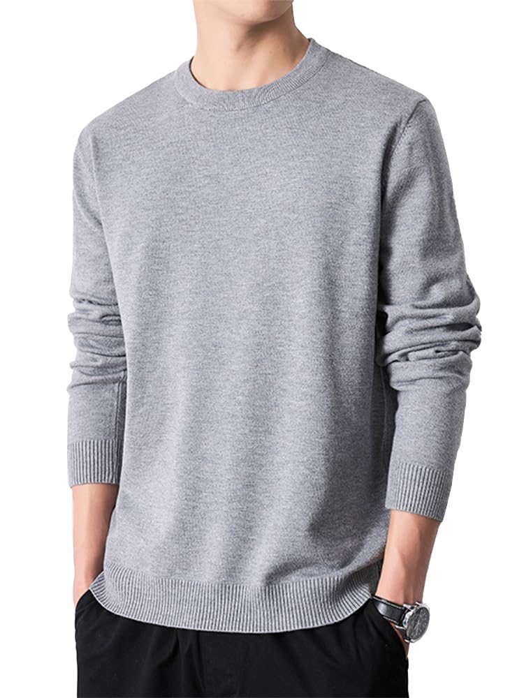 【送料無料】MDMYXJP セーター メンズ 冬服 メンズ クルーネック ニットセーター ビジネス 暖かい 無地..