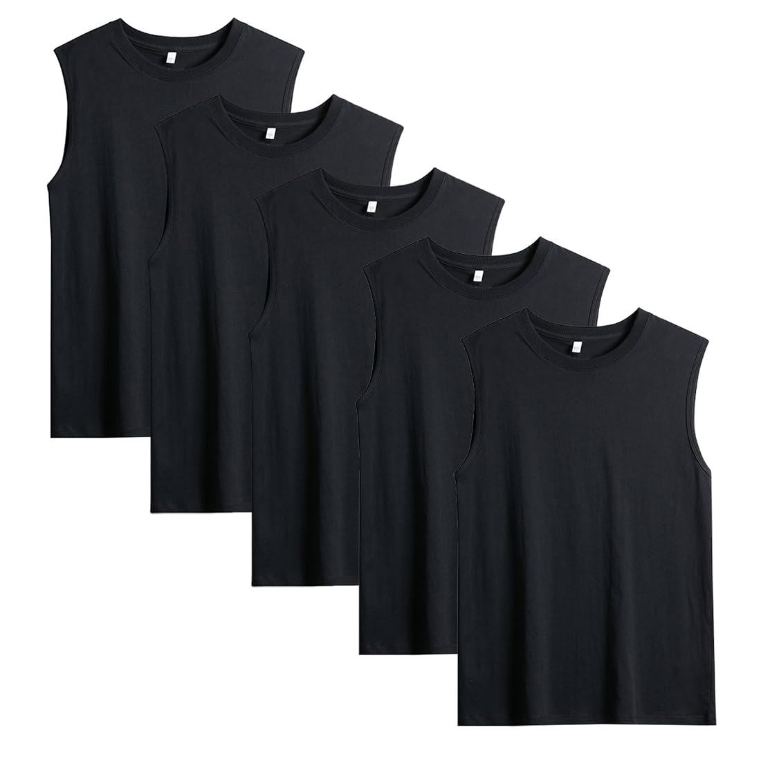 【送料無料】[AYISTELU] タンクトップ メンズ インナーシャツ ノースリーブ 3枚組 5枚組 サーフシャツ ..
