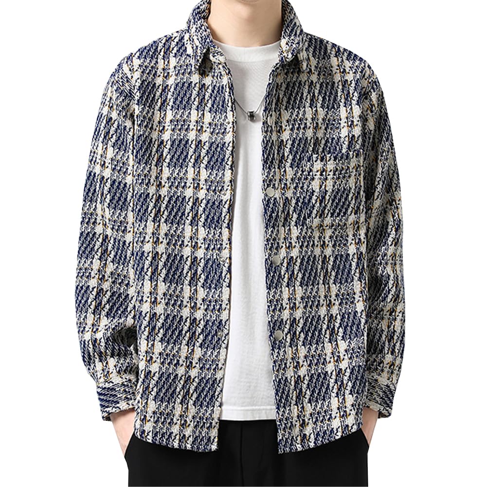 【送料無料】[FJLTDCP] メンズシャツ 長袖 コーデュロ 和式カーディガン メンズ 羽織 アウター 大きめ..