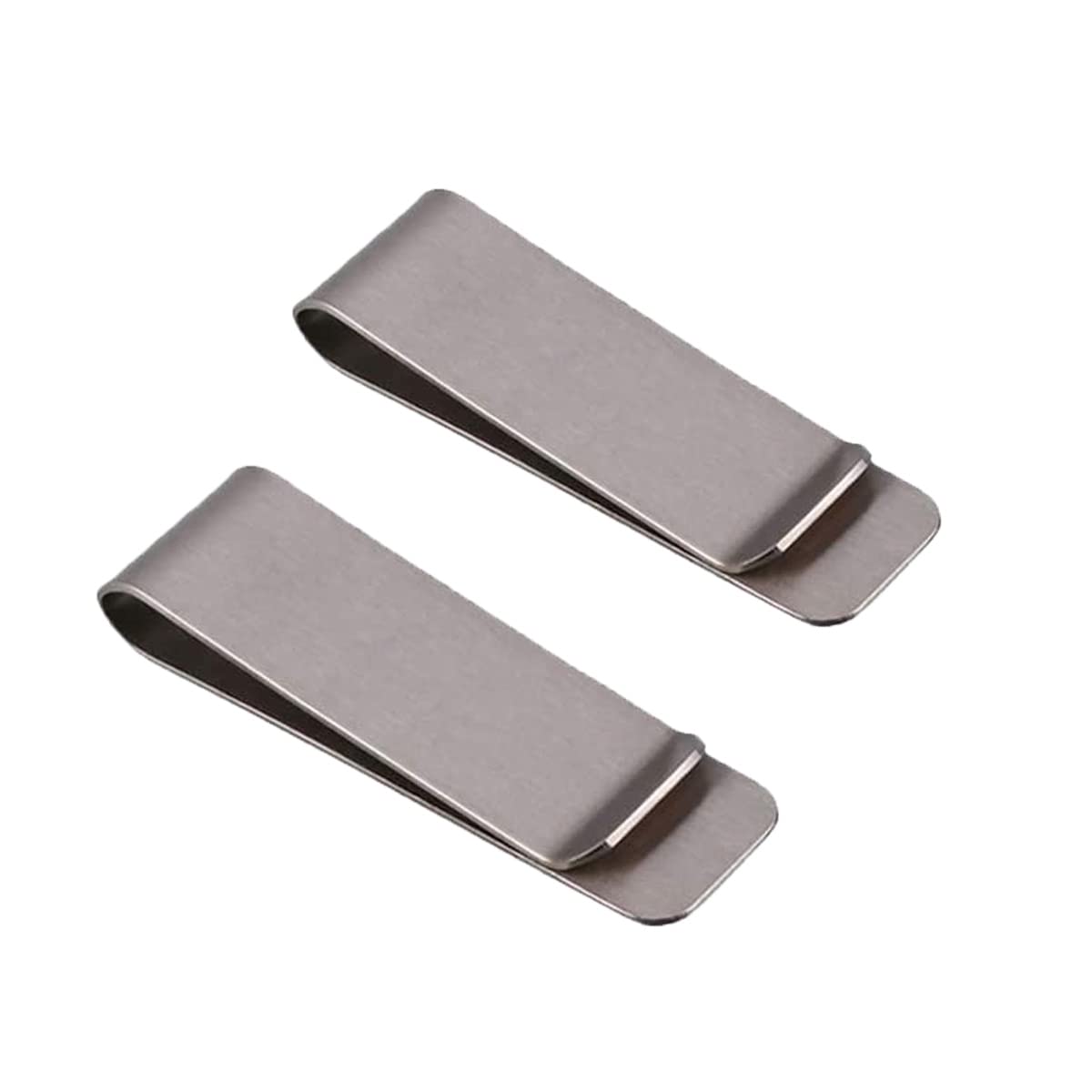 【送料無料】[COMFORTIS] アウトレット マネークリップ 財布 メンズ レディース カード お札 入れ 携帯 ステンレス シンプル 2個セット 色：シルバー2個セット、サイズ：M