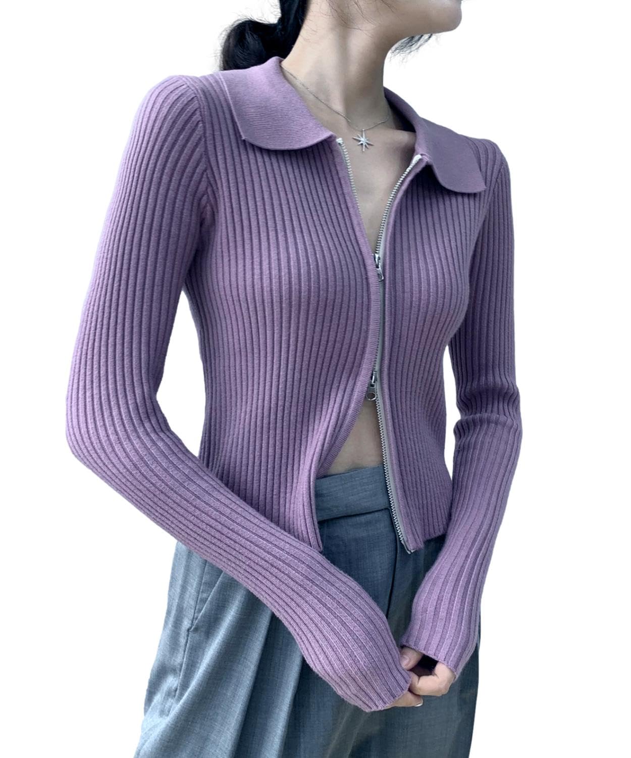 【送料無料】[Four leaf] おしゃれ ニット トップス カーディガン セーター カットソー レディース ジ..