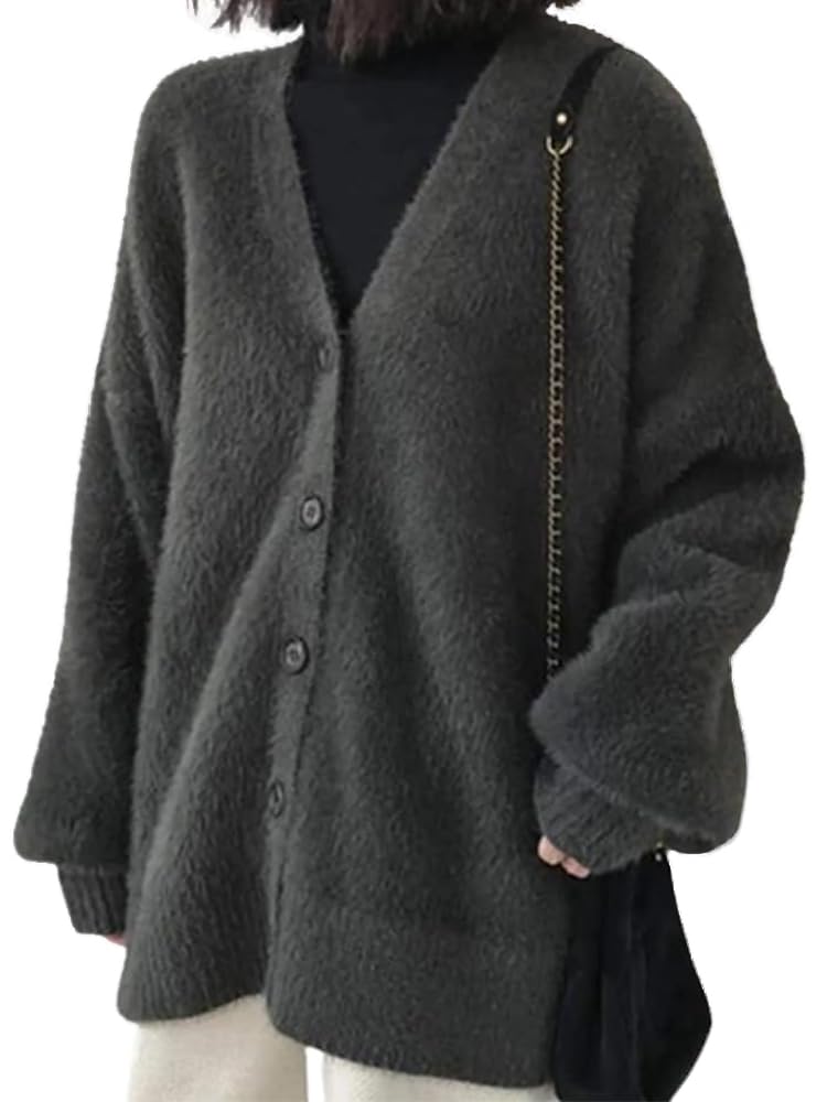 【送料無料】LIYURLTA ニット セーター カーディガン レディース ふわふわ 大きいサイズ ゆったり 厚手..