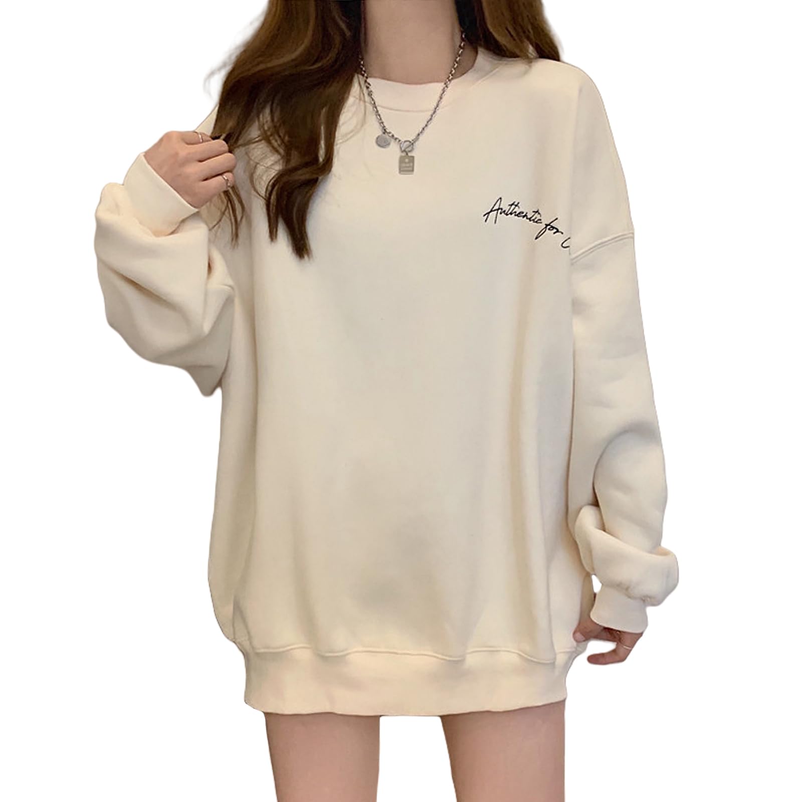 【送料無料】[TeMibery Lyric] トレーナー レディース 長袖 ロゴ パーカー スウェット ゆったり クルー..