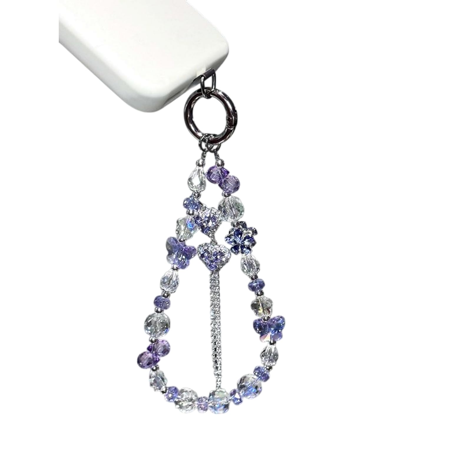 【送料無料】[CSILOVEE] スマホストラップ パールチェーン 腕掛けラインストーン ビーズパール 手首 水..