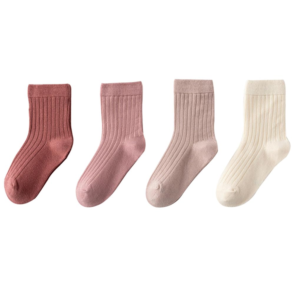 【送料無料】[eigenn] 靴下 キッズ 女の子 男の子 子供 ソックス リブ くつした 可愛い キッズ靴下 4足..