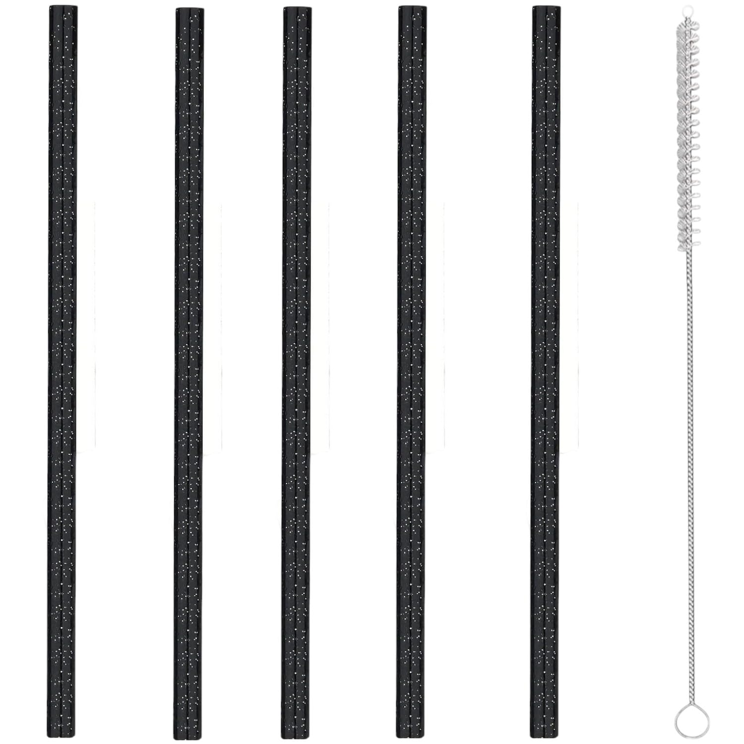 【送料無料】クリアラメ Stanley (スタンレー) 交換用ストロー 40オンス 30オンス タンブラー用 再利用可能ロング クリア プラスチックストロー5本...