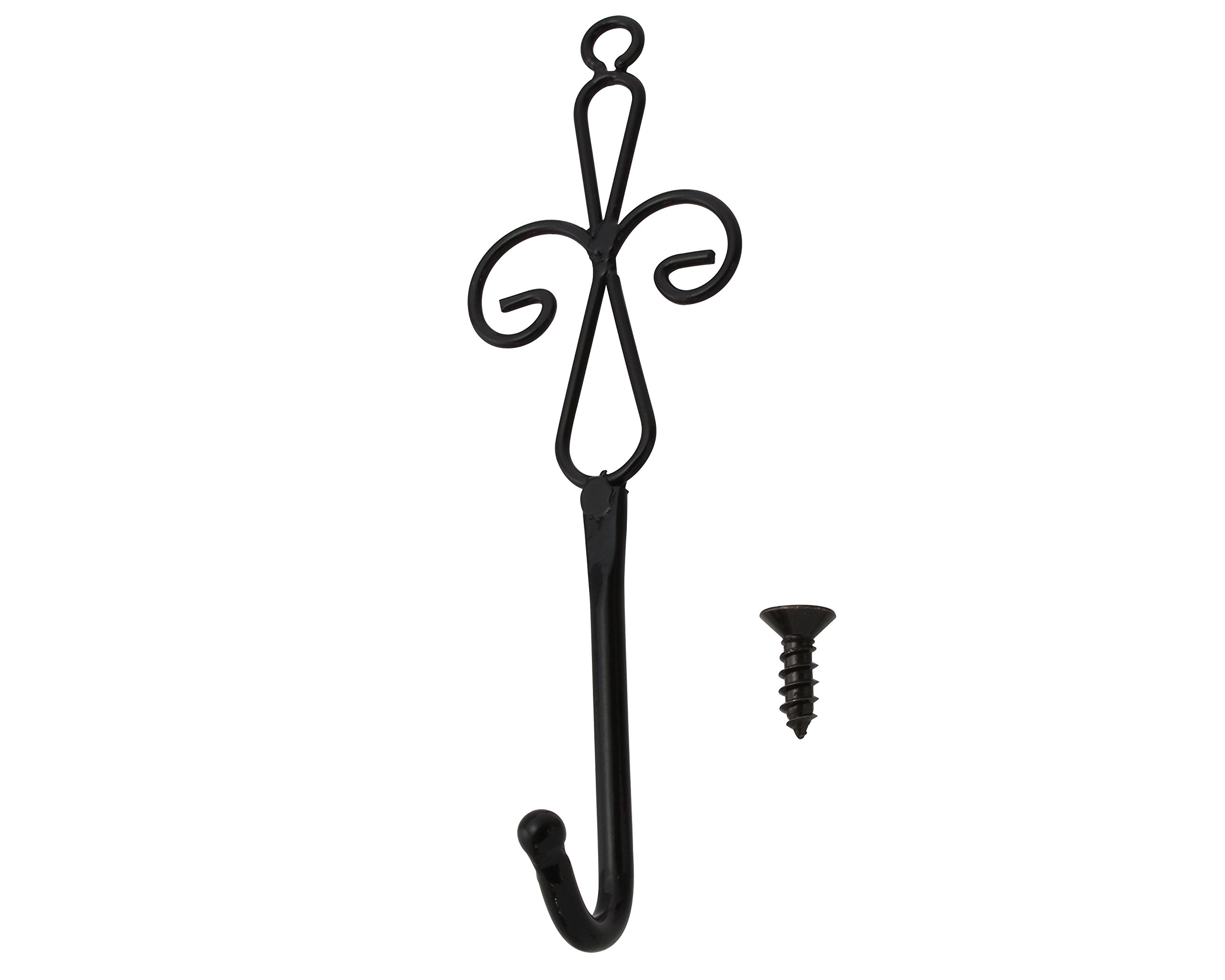 【送料無料】TQOOL スタイリッシュ 装飾フック 色：ブラック、サイズ：1個入り