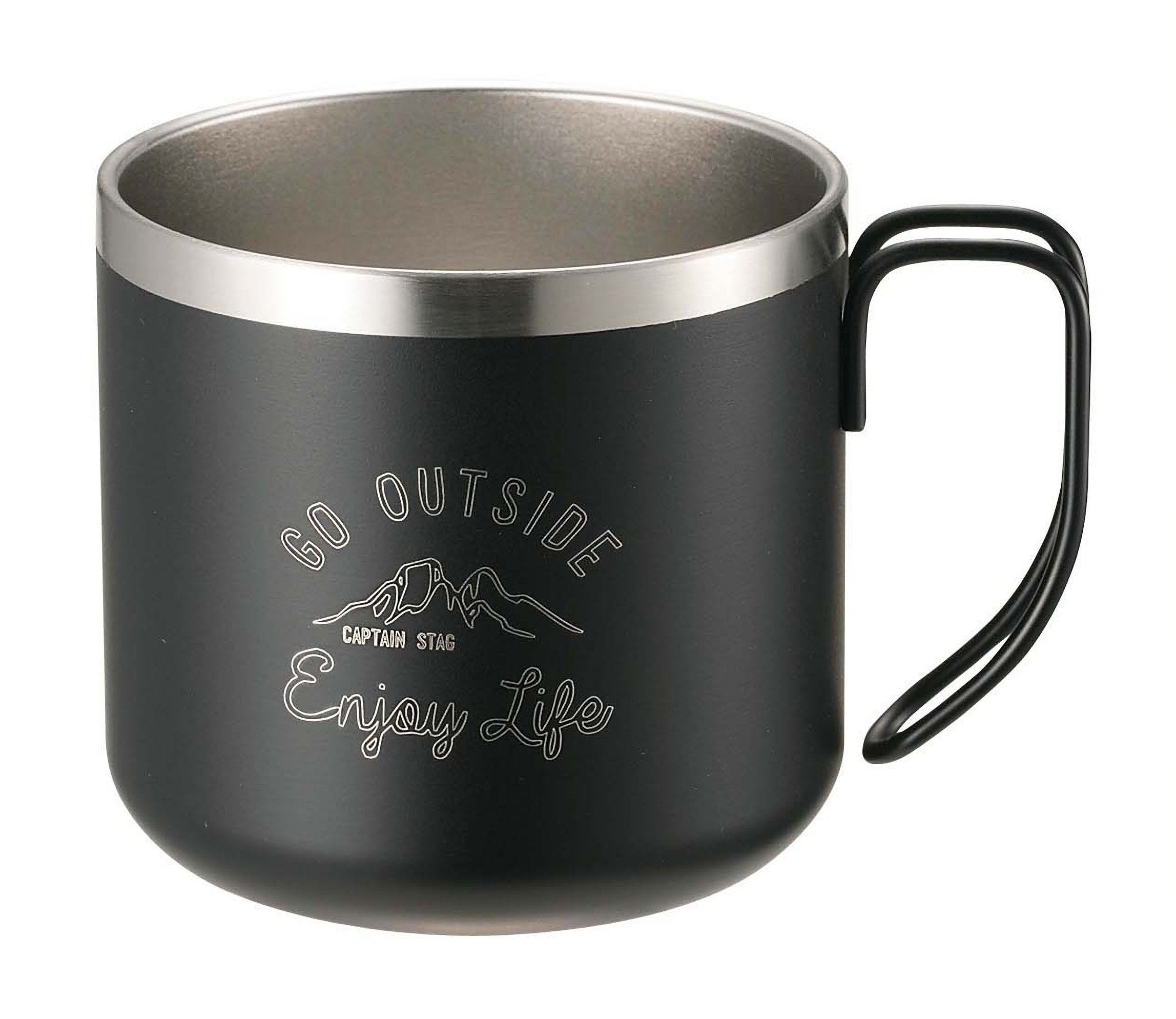 【送料無料】キャプテンスタッグ(CAPTAIN STAG) マグカップ コップ ダブルステンレス 真空断熱 保温・..