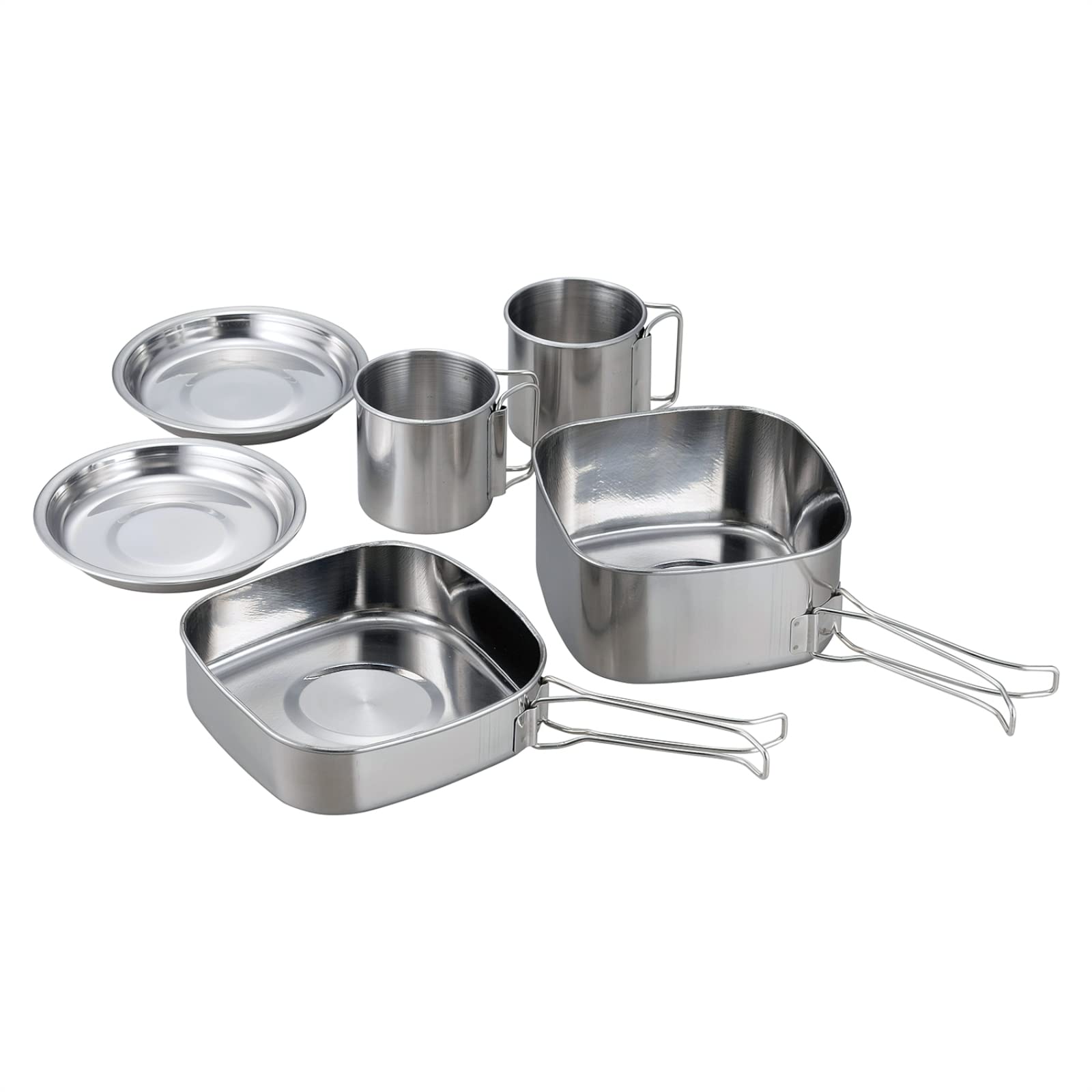 【送料無料】カクセー SOLA 色：シルバー、サイズ：クッカー6点セット