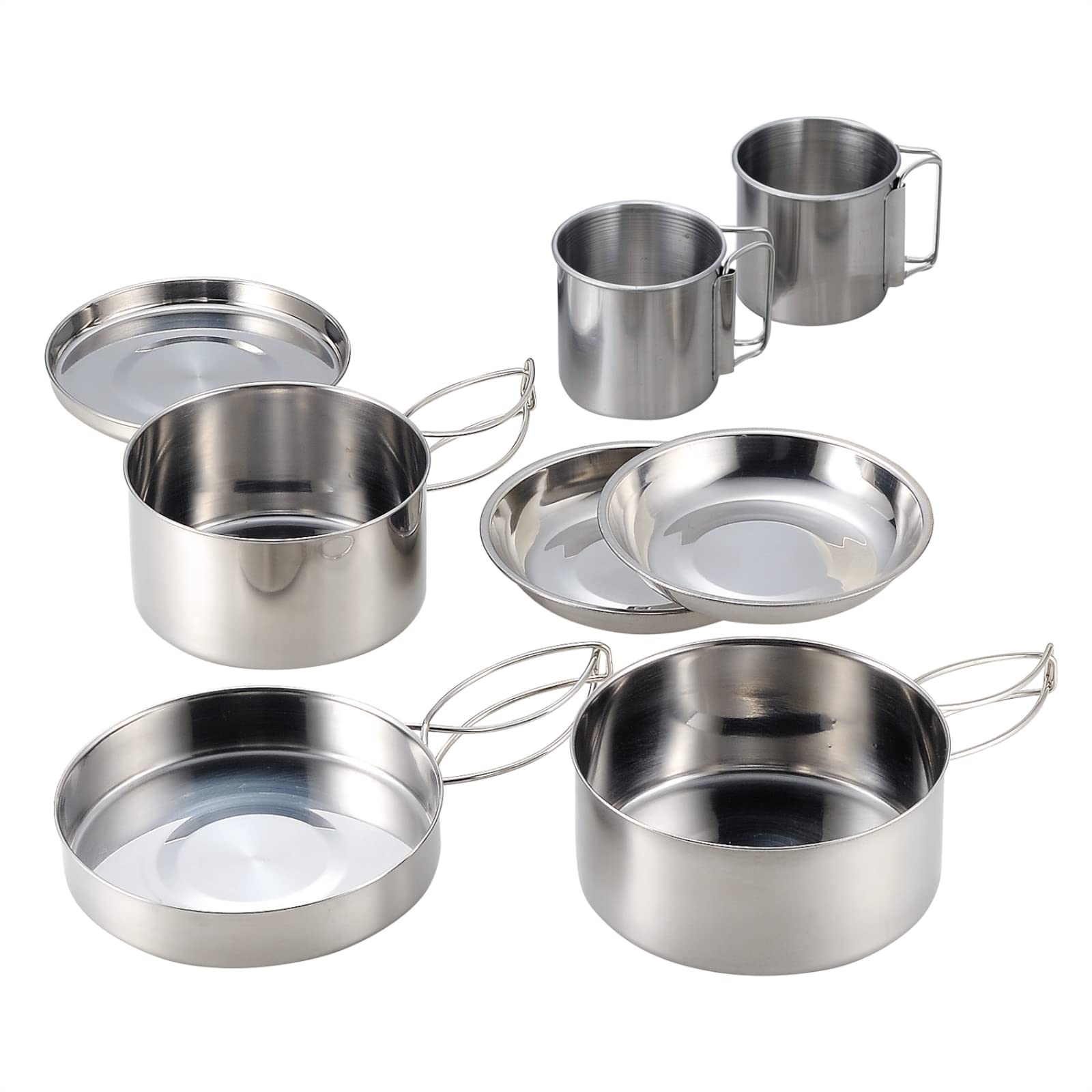 【送料無料】カクセー SOLA 色：シルバー、サイズ：クッカー8点セット