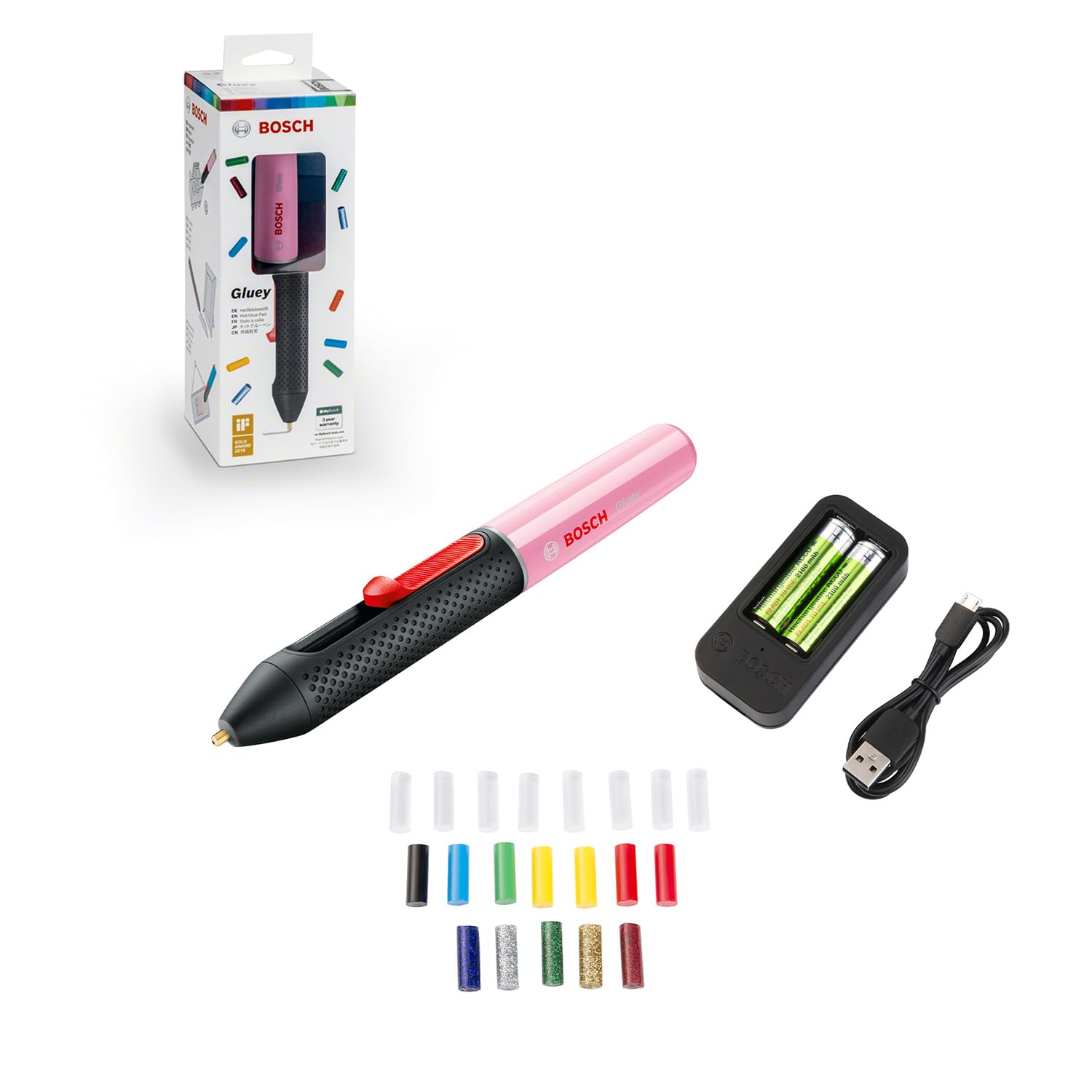 【送料無料】BOSCH グルーガン 色：3)カップケーキピンク