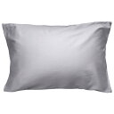 【送料無料】枕カバー 高級綿100% サテン織り 300本高密度生地 防ダニ 抗菌 防臭 ホテル品質 封筒式 滑らか 柔らかい ピローケース 選べる9色 4サイズ 色:グレイ、サイズ:35×50cm
