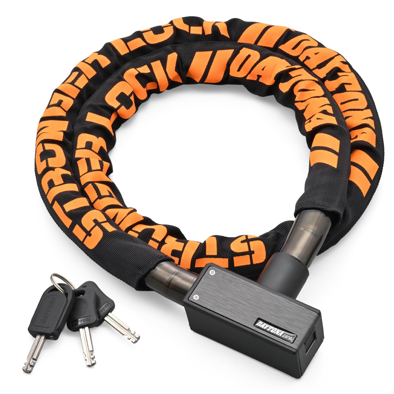 【送料無料】デイトナ(Daytona)ストロンガーロック ワイヤー/スチールリンクロック 色：ブラック、サイ..