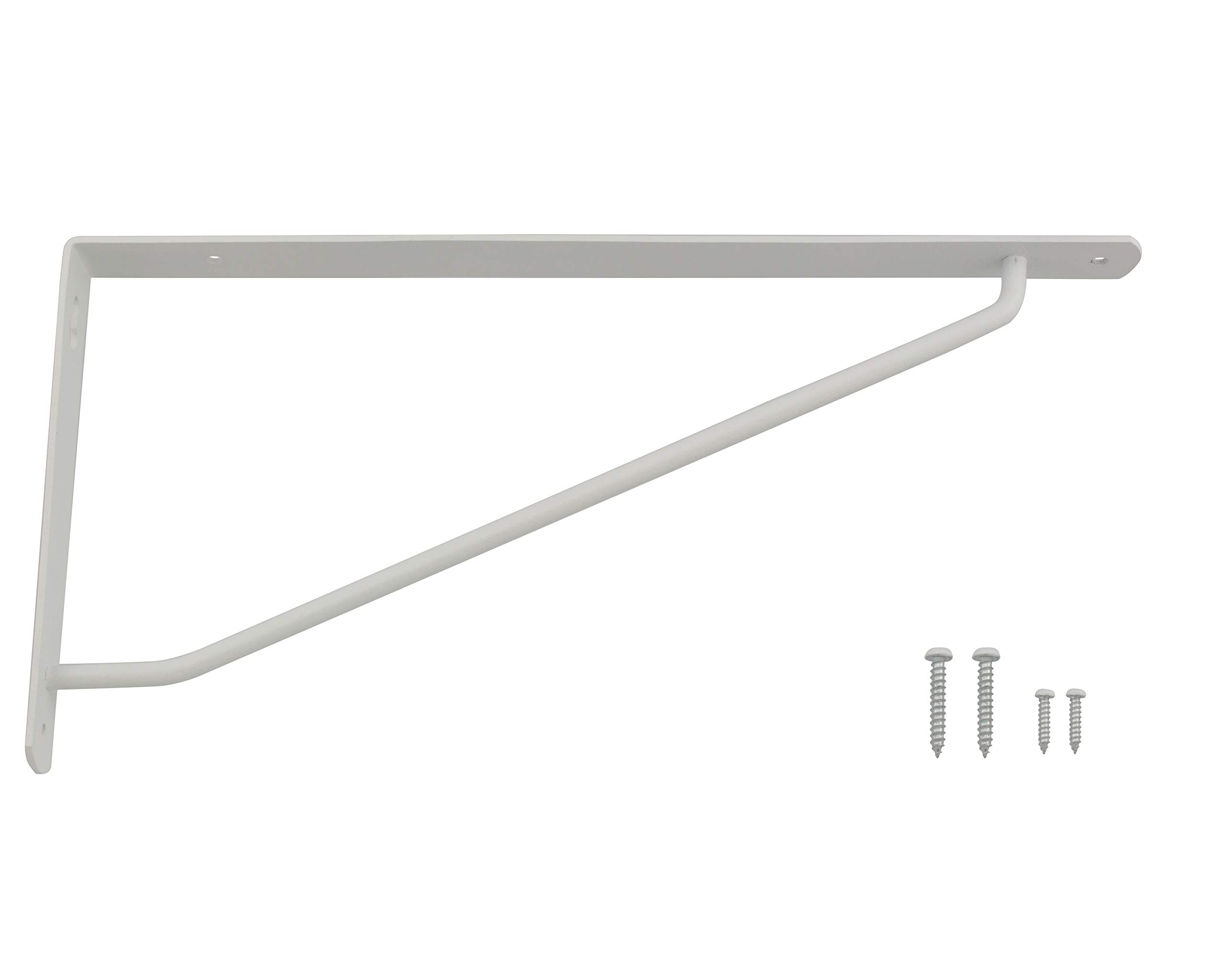 【送料無料】カラースレンダー棚受 色：ホワイト、サイズ：270×135mm