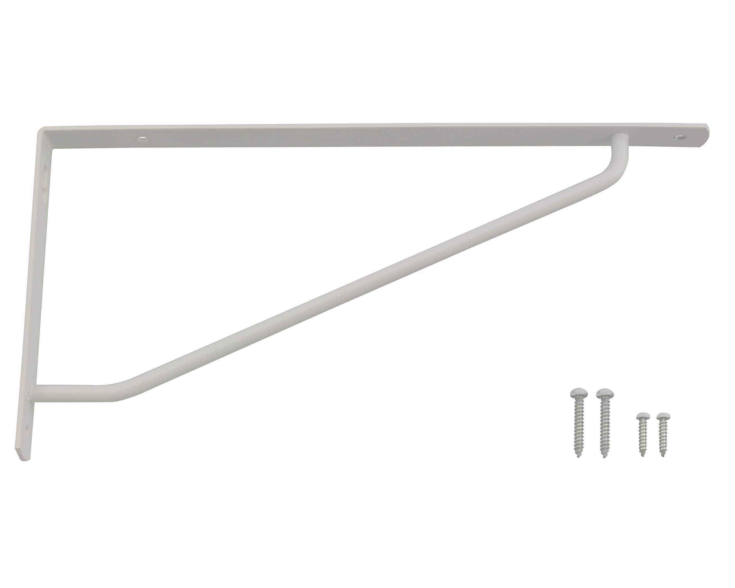 【送料無料】カラースレンダー棚受 色：ホワイト、サイズ：240×120mm