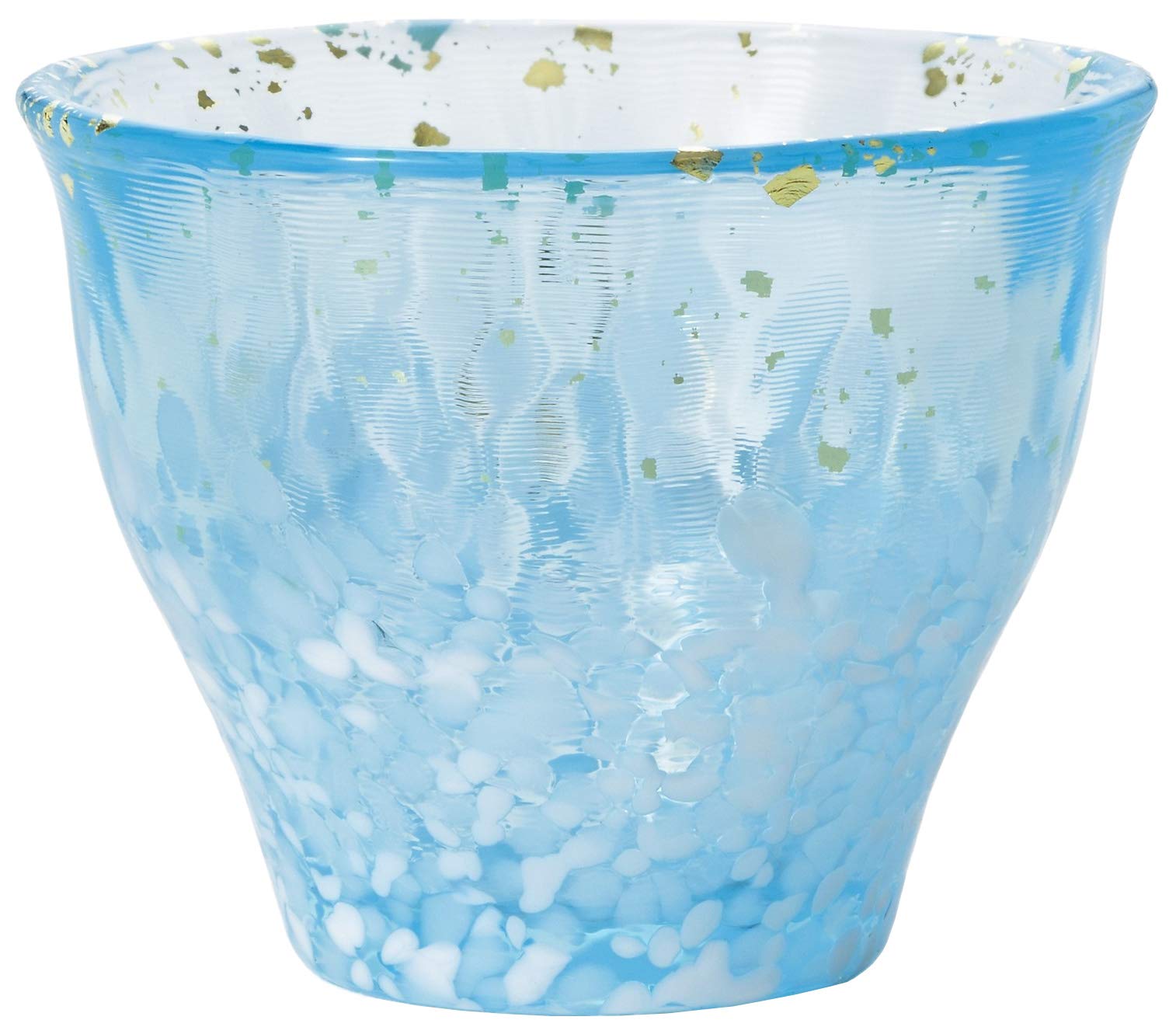 【送料無料】アデリア(ADERIA) ぐい呑み 約85ml 津軽びいどろ 金彩 ぐいのみ 色：なごり雪、サイズ：約85ml