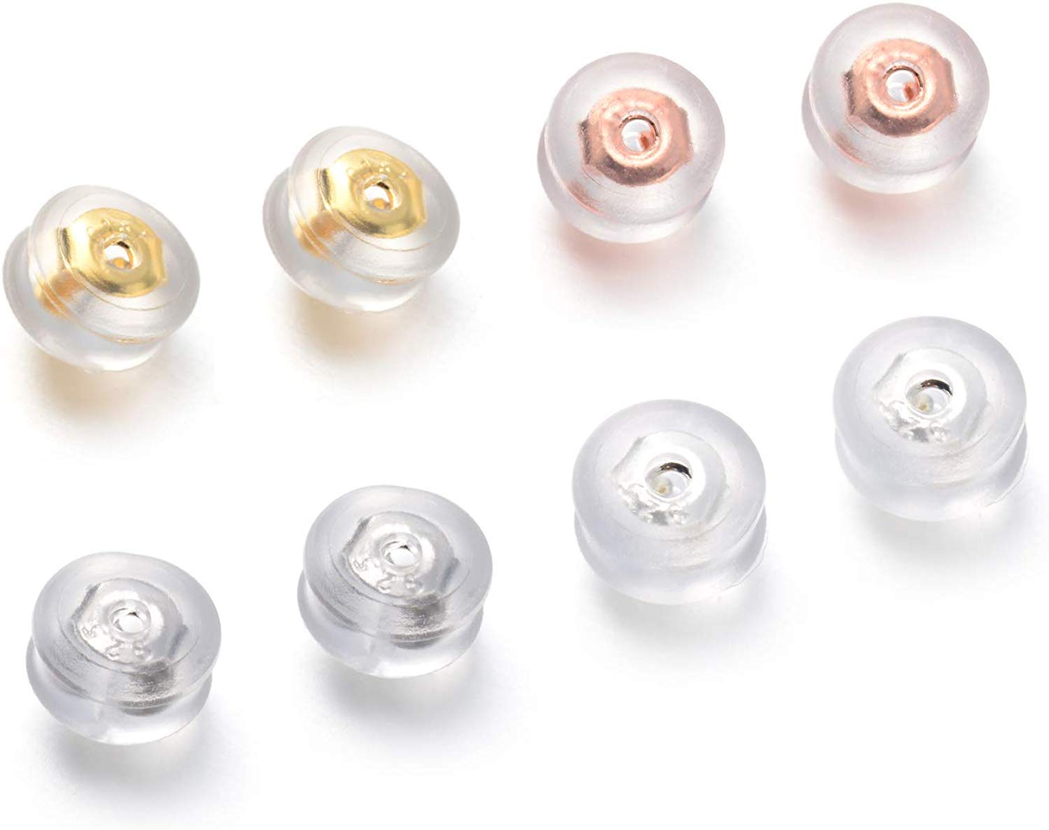 【送料無料】ArashiFan ピアスキャッチ シルバー925 ゴールド K18金メッキ プラチナ 白金 ピンクゴールド シリコン 落ちない ピアスキャッチャー...