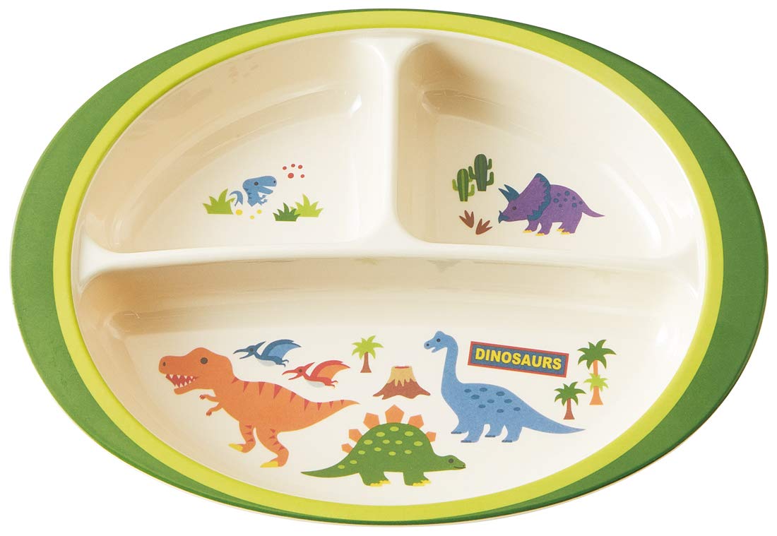 【送料無料】スケーター メラミン製こども食器 ディノサウルス 色：ランチプレート、サイズ：750ml