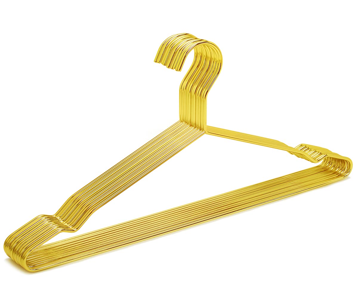 【送料無料】Amber Home ゴールドハンガー 色:ゴールド、サイズ:10